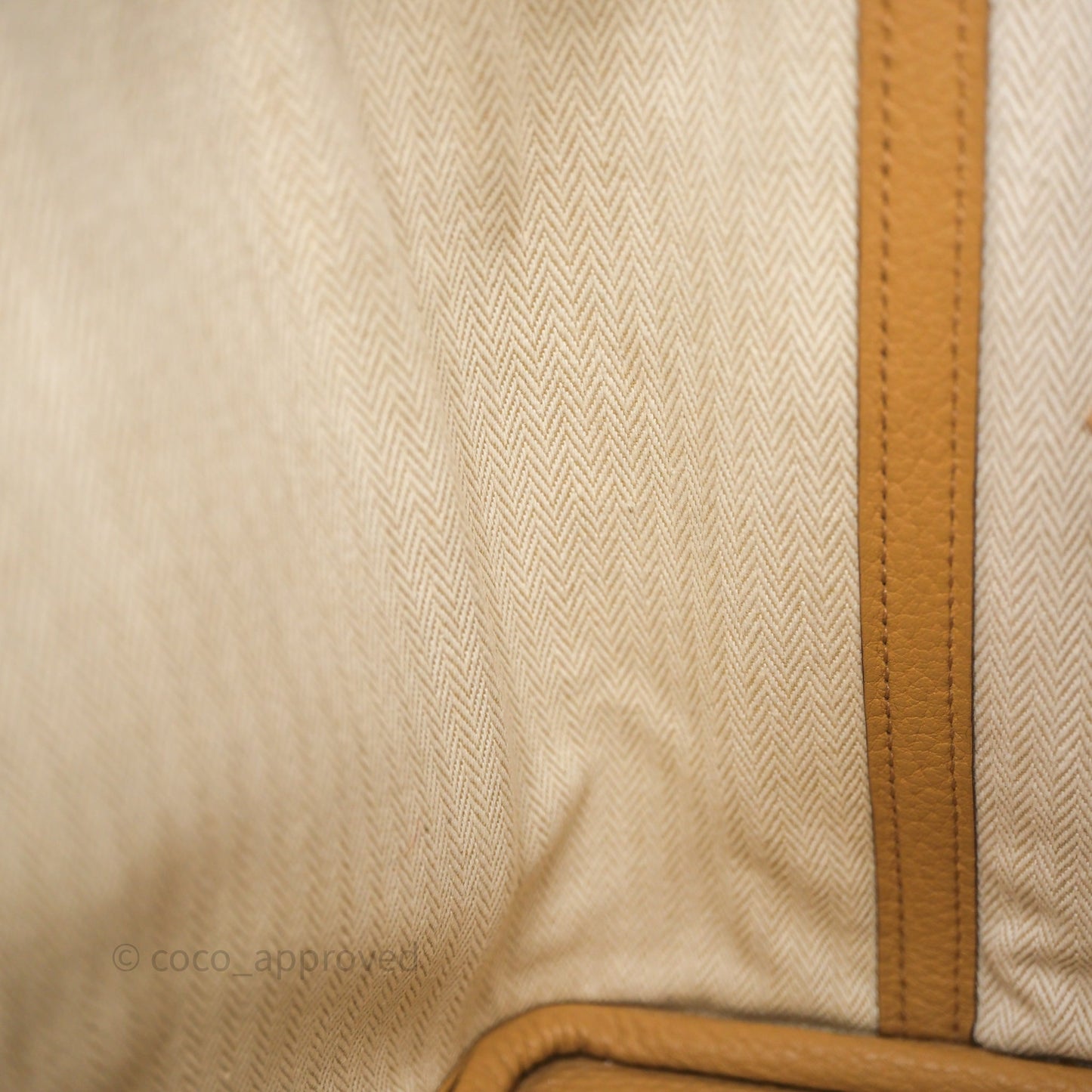 Hermès Garden Party 30 Biscuit 4B Veau Negonda Palladium Hardware