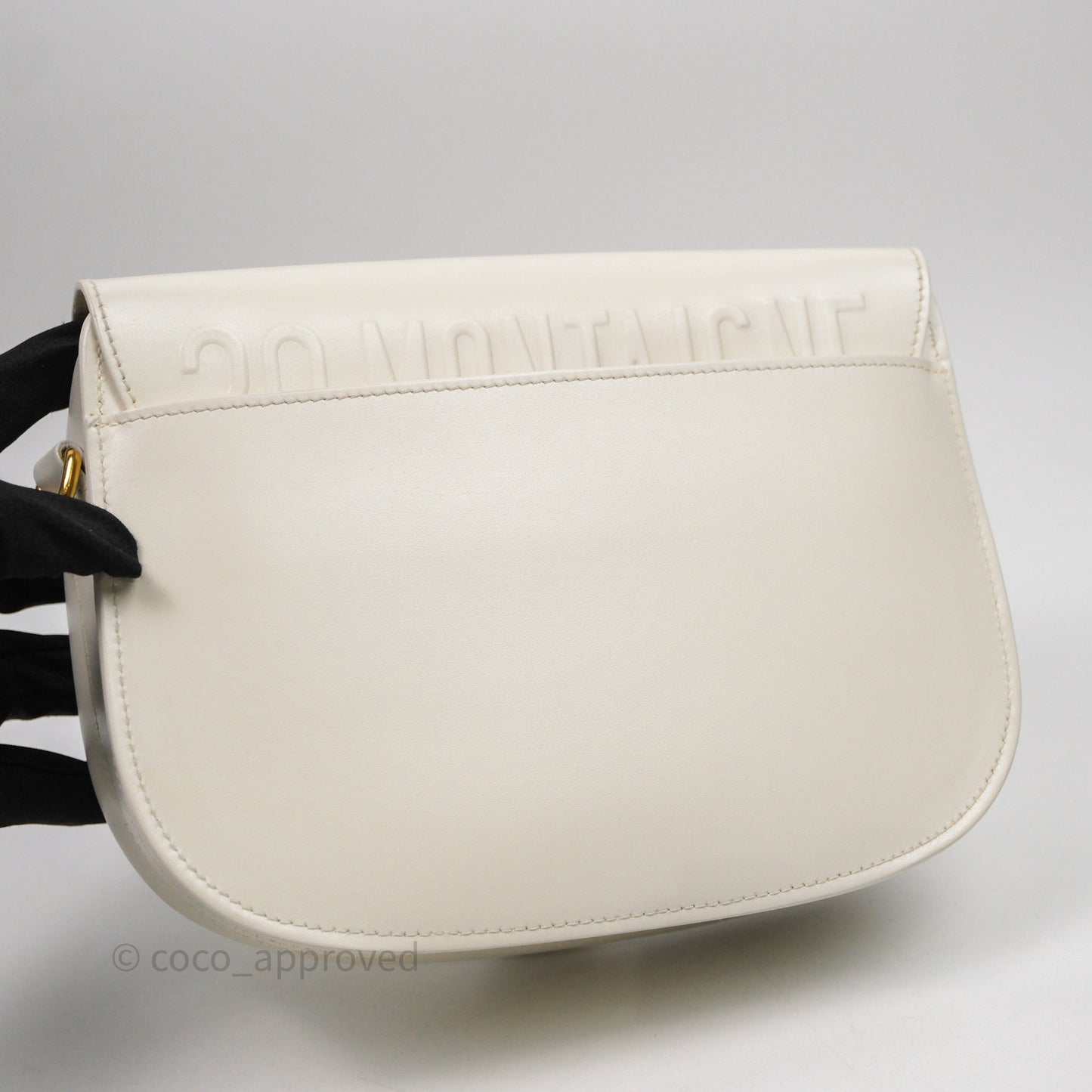 Dior Medium Bobby Bag Off White Calfskin Gold Hardware