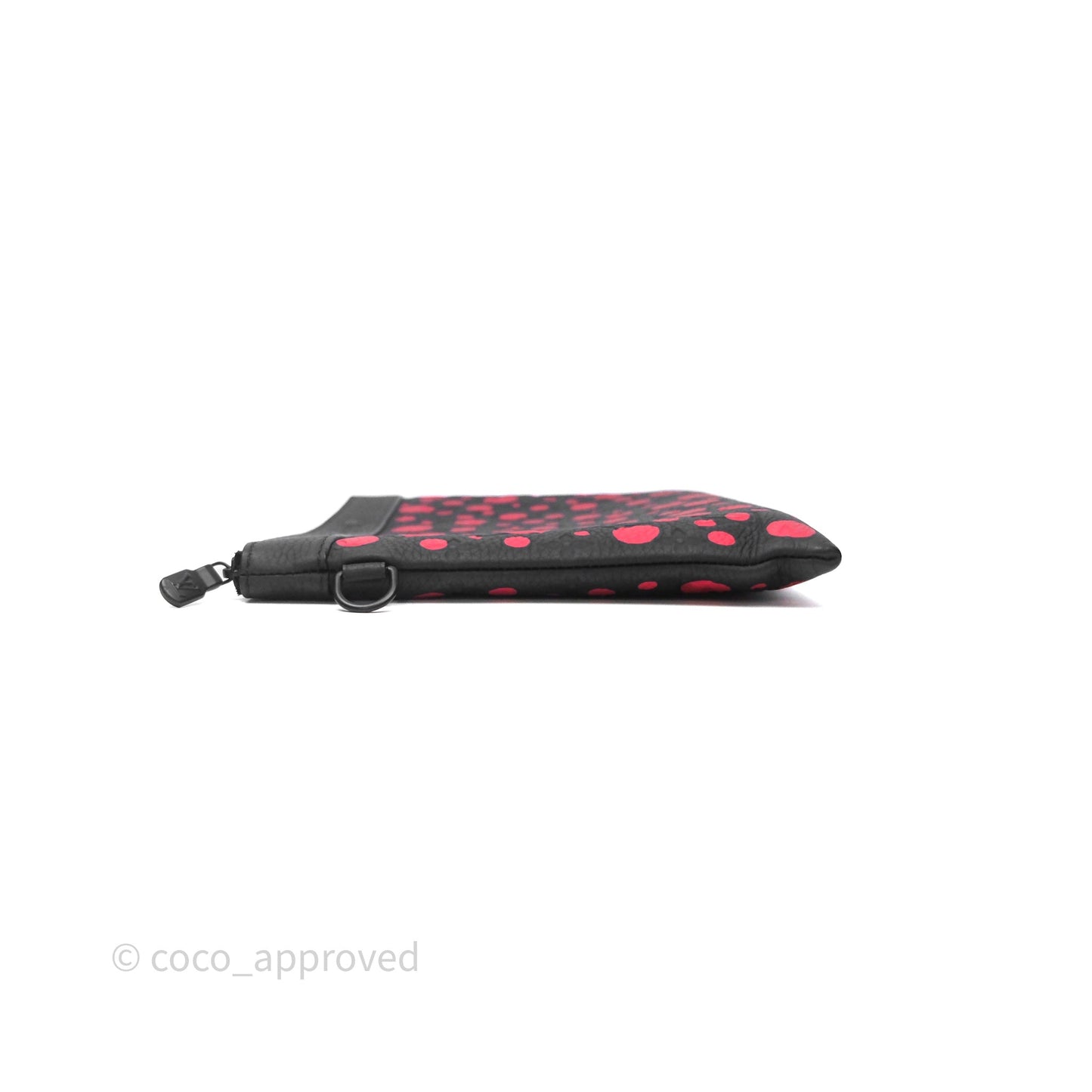 Louis Vuitton x Yayoi Kusama Pochette To Go Infinity Dots Monogram Taurillon Black Red