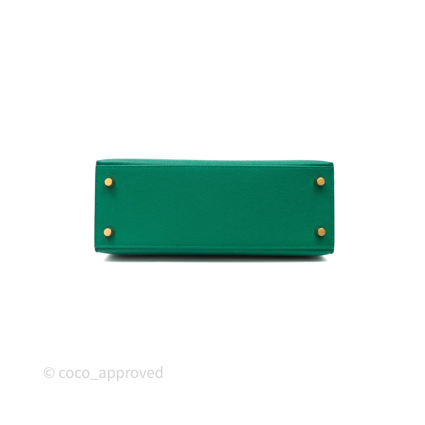 Hermes Kelly 25 Sellier Vert Vertigo Epsom Gold Hardware