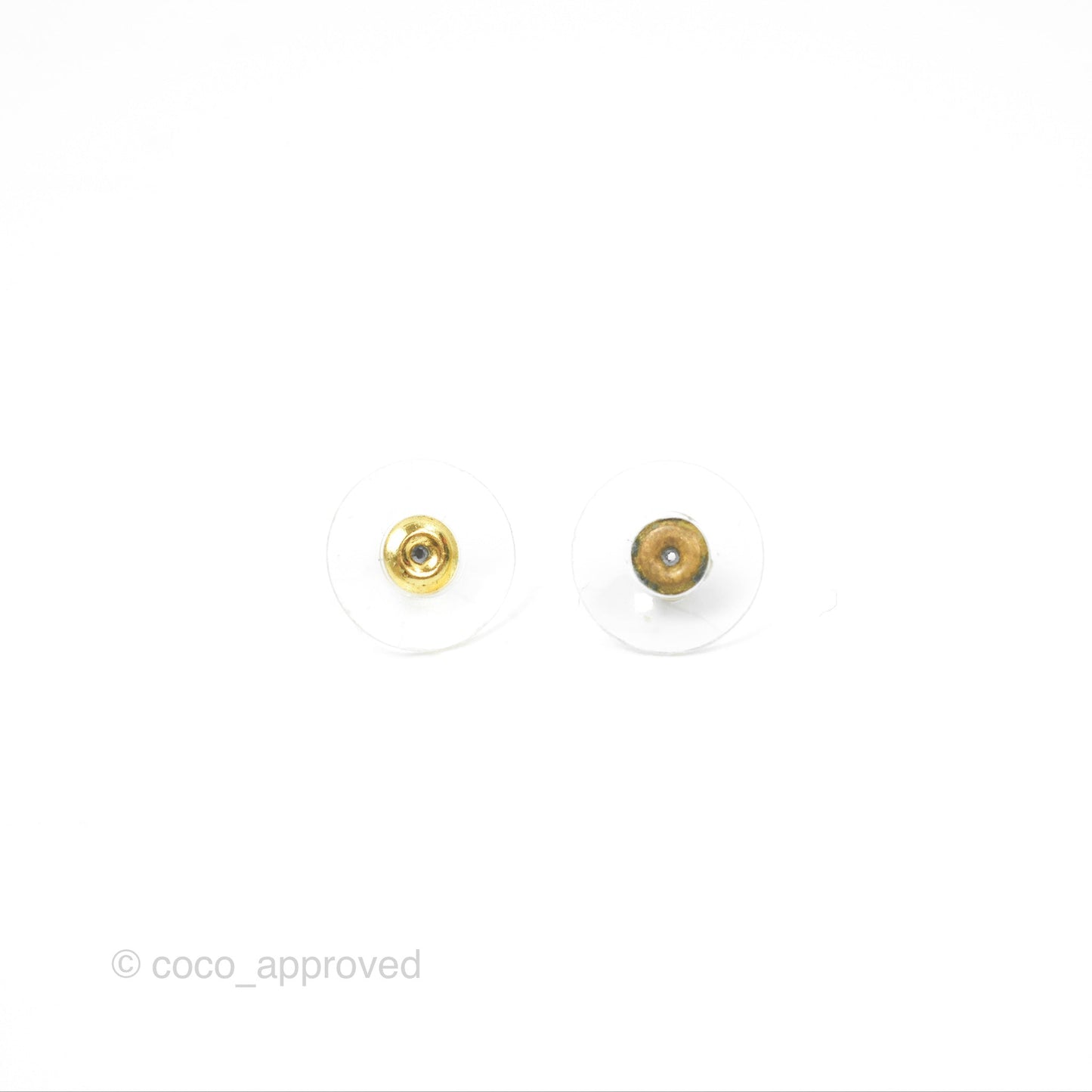 Chanel Crystal CC Star & Heart Pearl Earrings Gold Tone 19B