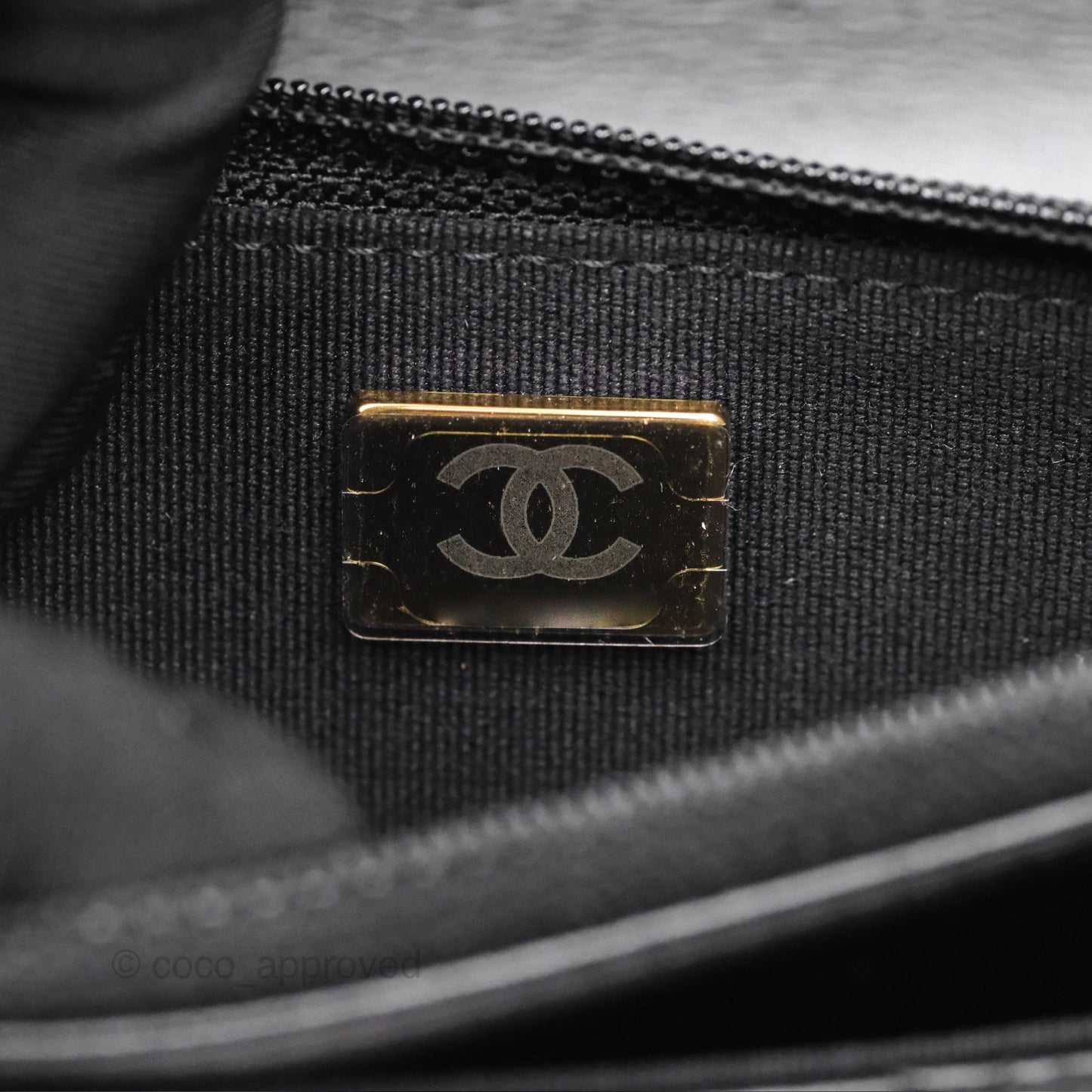 Chanel All Slide Wallet on Chain WOC Adjustable Chain Quilted Black Lambskin 22K