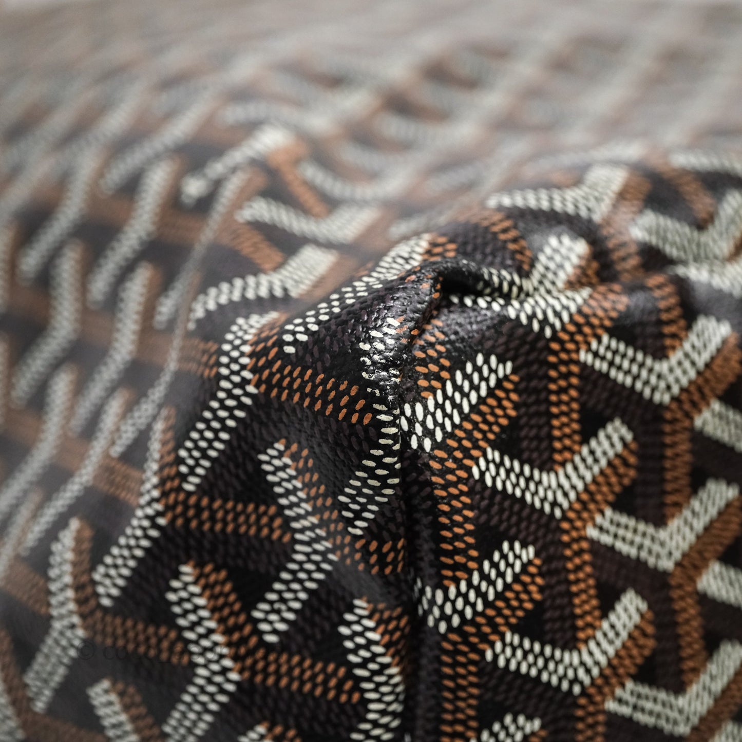 Goyard St Louis Tote GM Tan Black