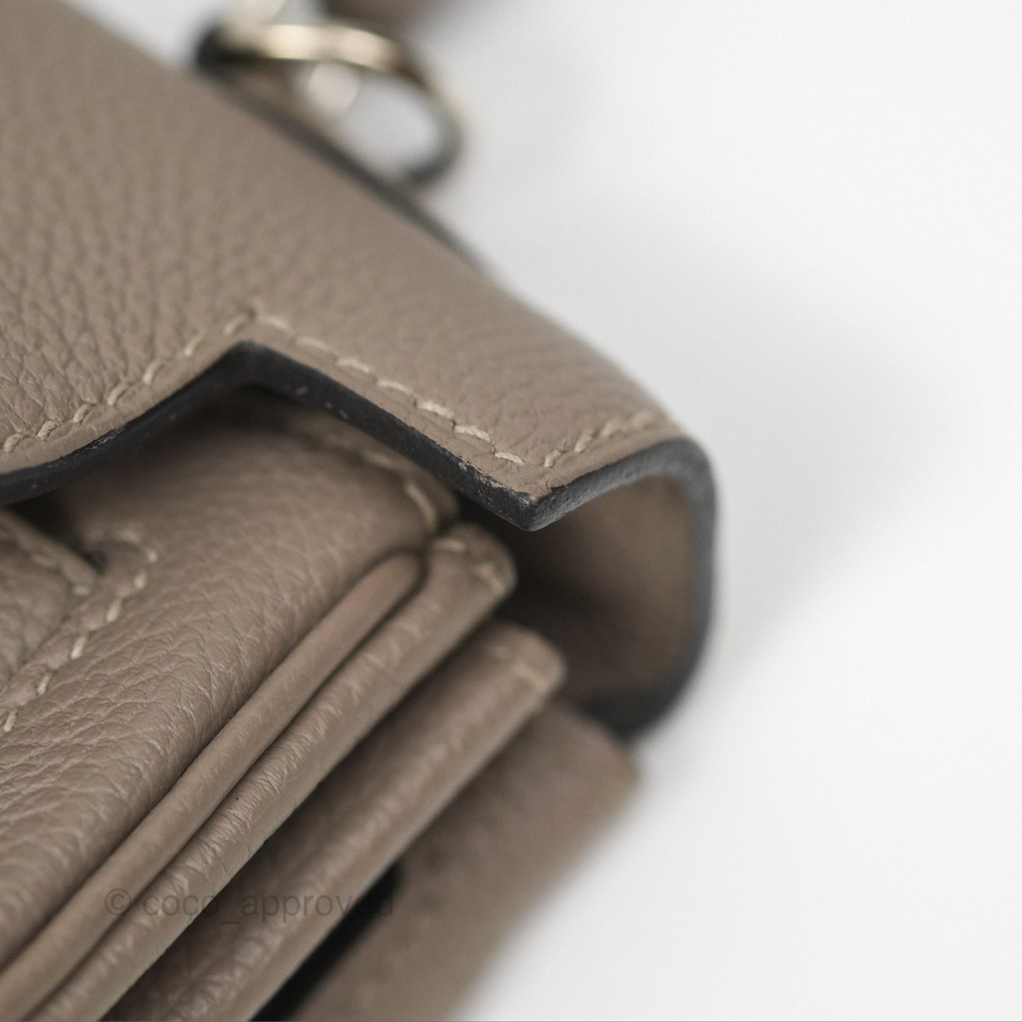 Hermès Retourne Kelly 25 Gris Asphalte M8 Togo Palladium Hardware