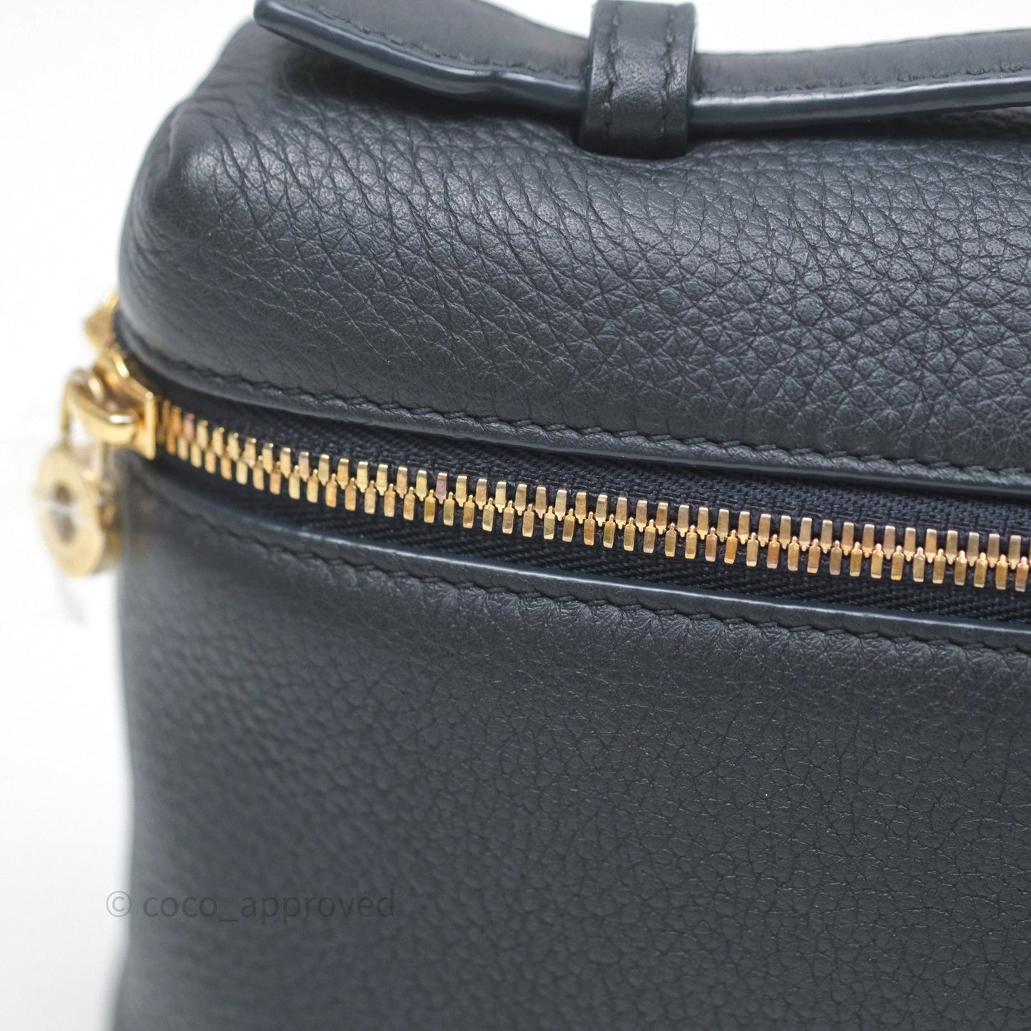 Loro Piana Extra Pocket L19 Navy Grained Calfskin