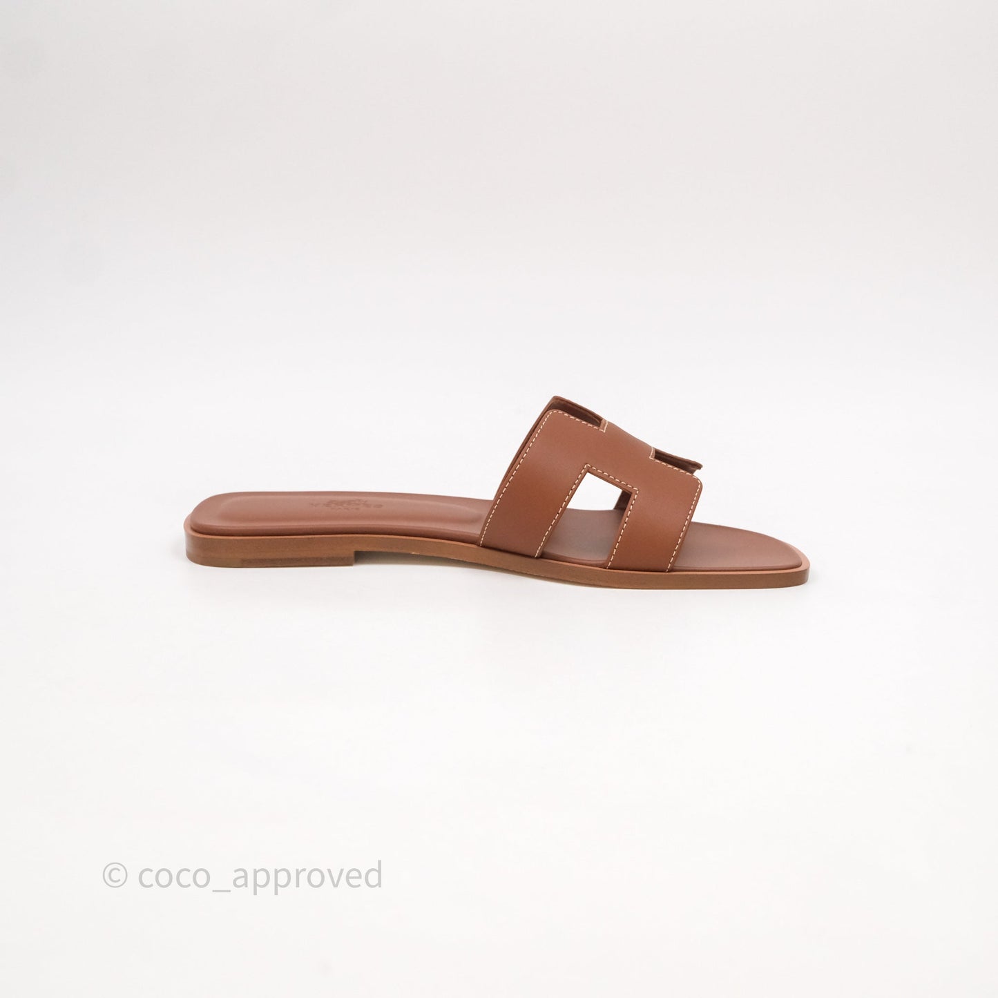 Hermès Oran Sandals Gold Size 37.5