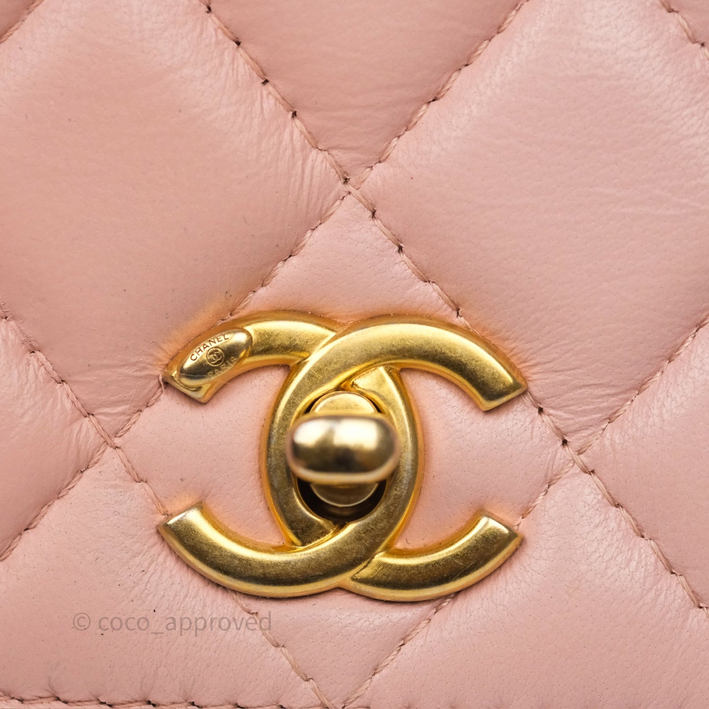 Chanel Camellia Crush Wallet on Chain WOC Pink Lambskin Aged Gold Hardware