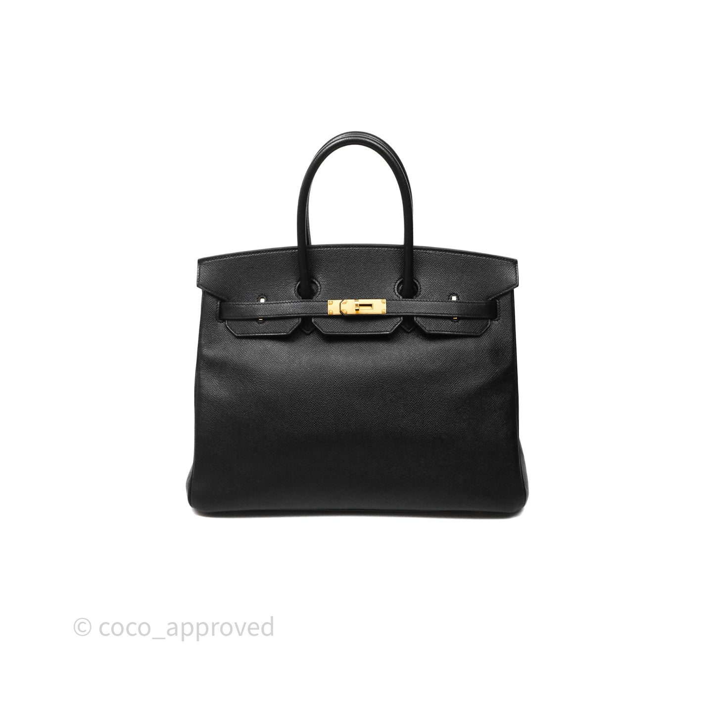 Hermès Birkin 35 Black Noir 89 Epsom Gold Hardware
