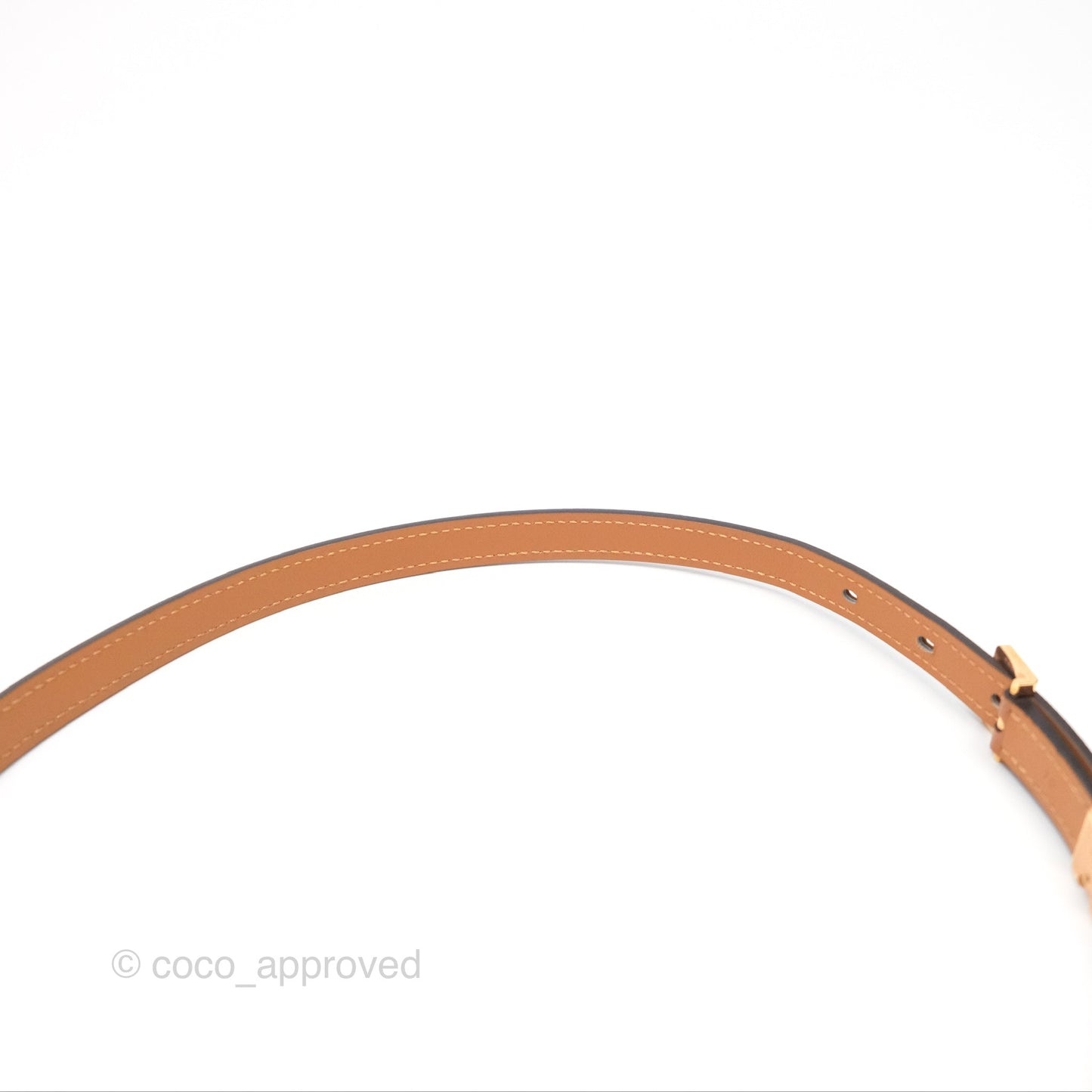 Hermès Pop H 15 Belt Epsom Gold Rose Gold Hardware