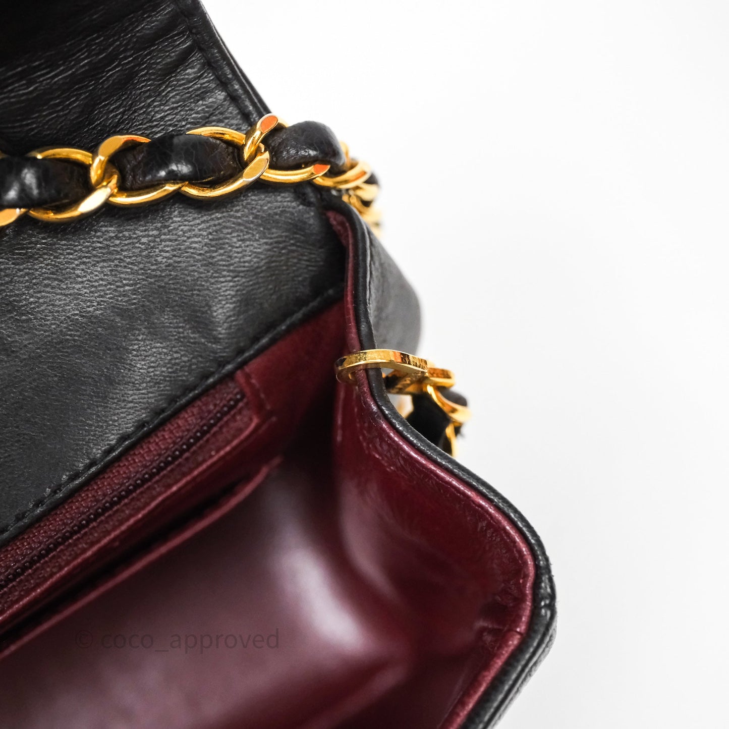 Chanel Vintage Medium Classic Diana Flap Bag Black Lambskin 24K Gold Hardware