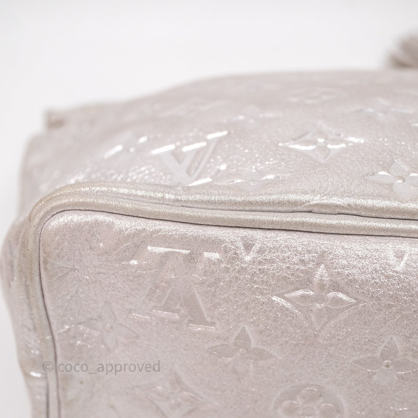 Louis Vuitton Monogram Shimmer Halo Bag Silver