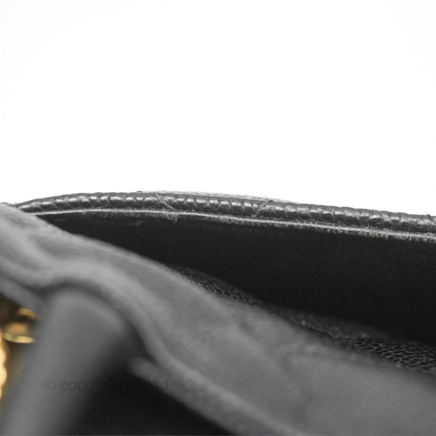 Chanel Vintage Medallion CC Black Caviar Tote Bag Gold Hardware