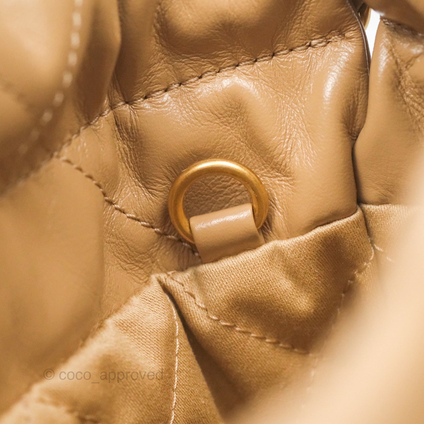 Chanel 22 Mini Bag Beige Shiny Crumpled Calfskin