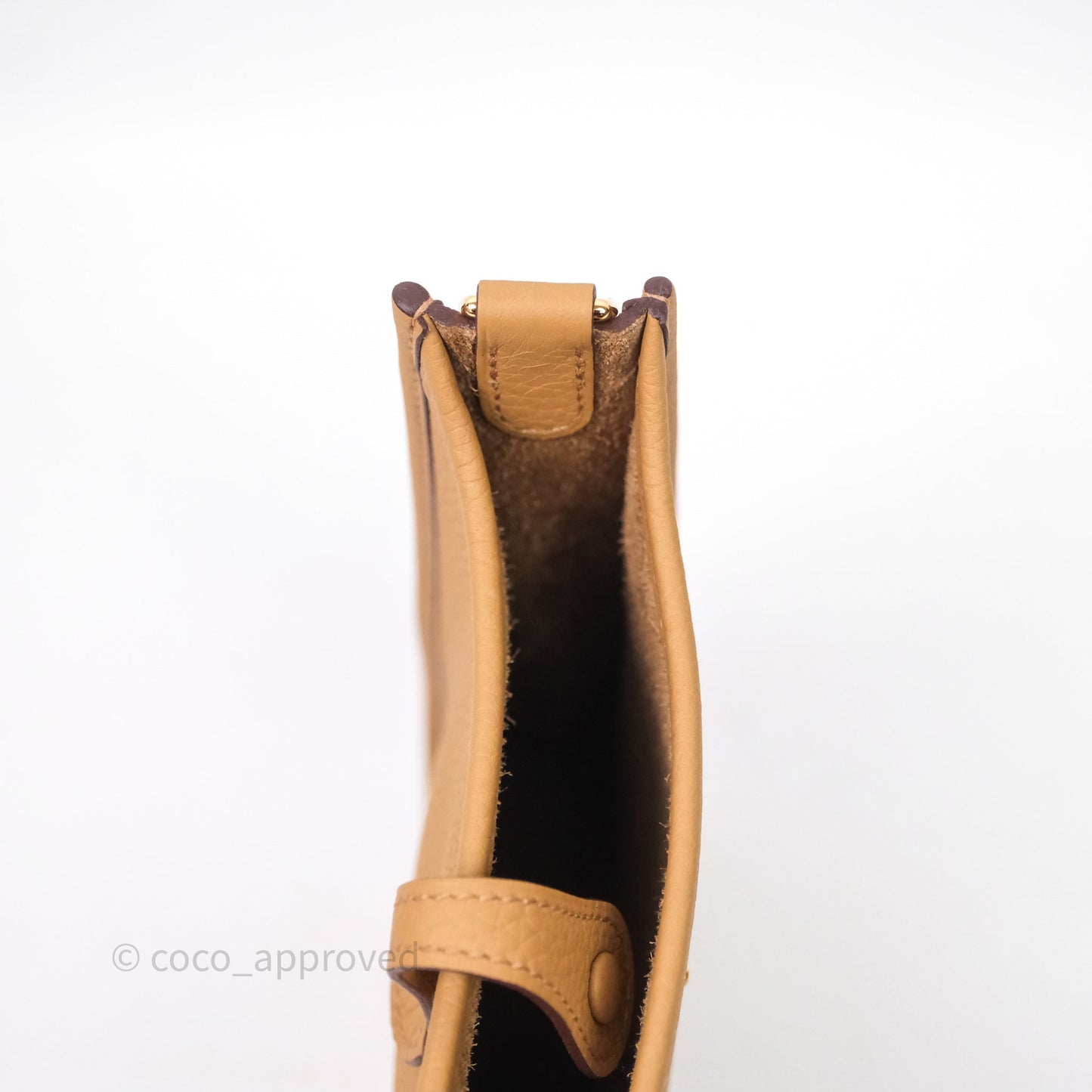 Hermès Mini Evelyne 16 Biscuit 48 Clemence Gold Hardware