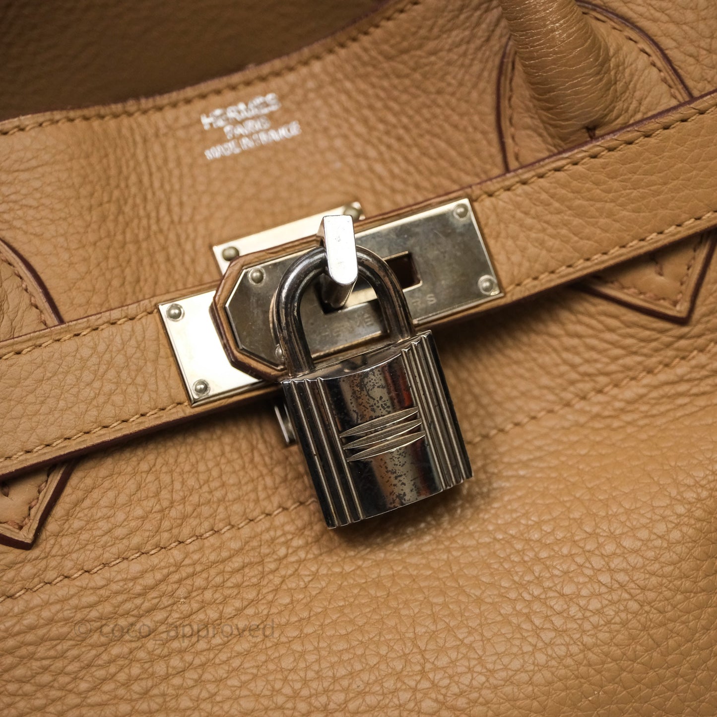 Hermès Birkin JPG Shoulder Bag 42 Tabac Camel 24 Palladium Hardware