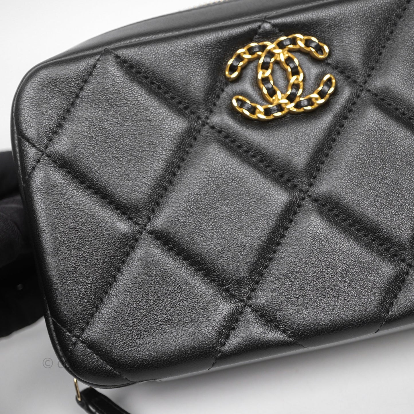 Chanel 19 Camera Bag Black Lambskin Mixed Hardware