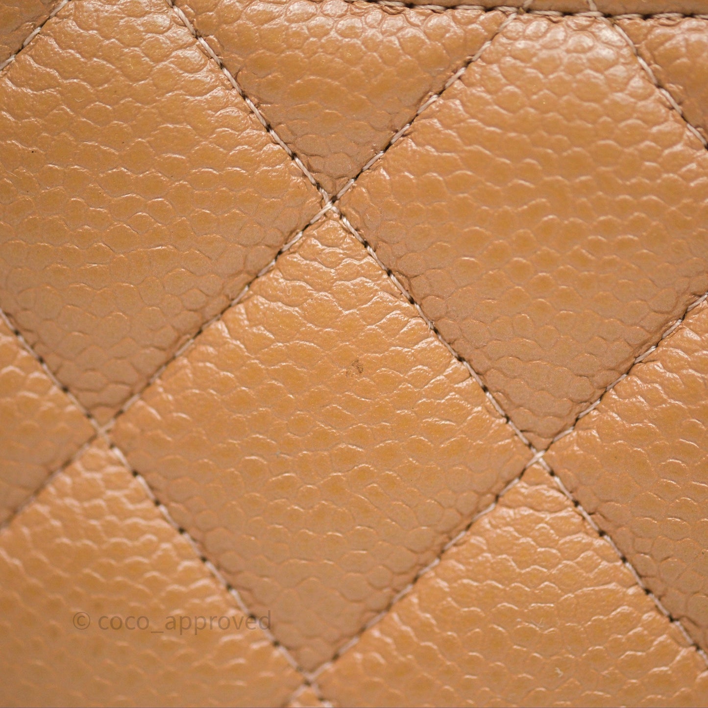 Chanel Mini Rectangular Quilted Dark Beige Caviar Gold Hardware