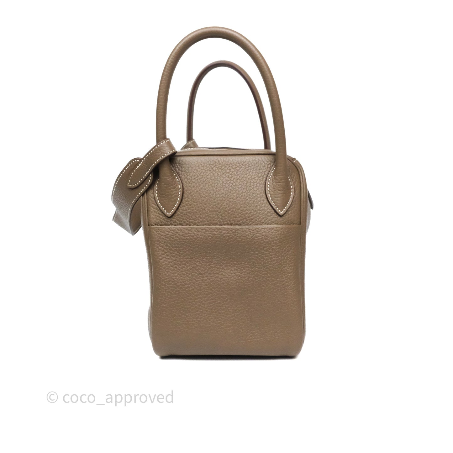 Hermès Lindy 30 Etoupe 18 Clemence Palladium Hardware