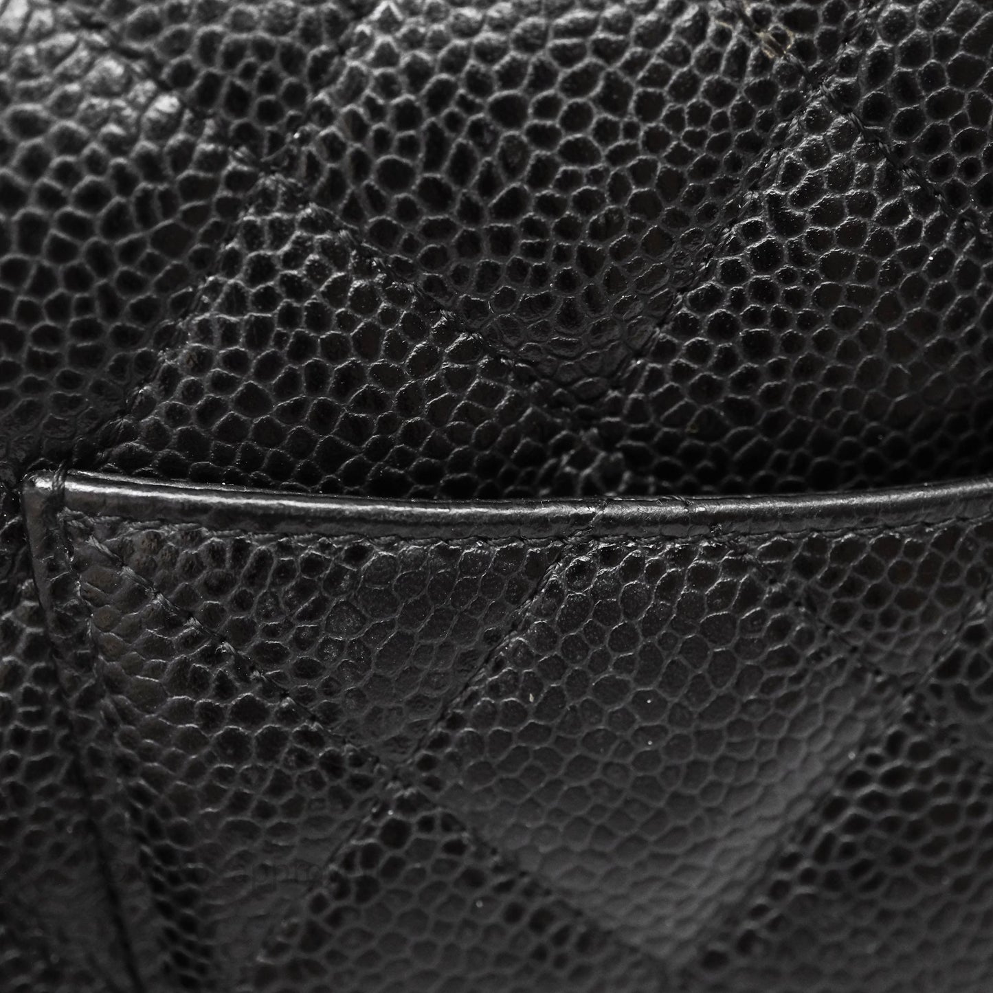 Chanel Quilted WOC Black Caviar Gold Hardware