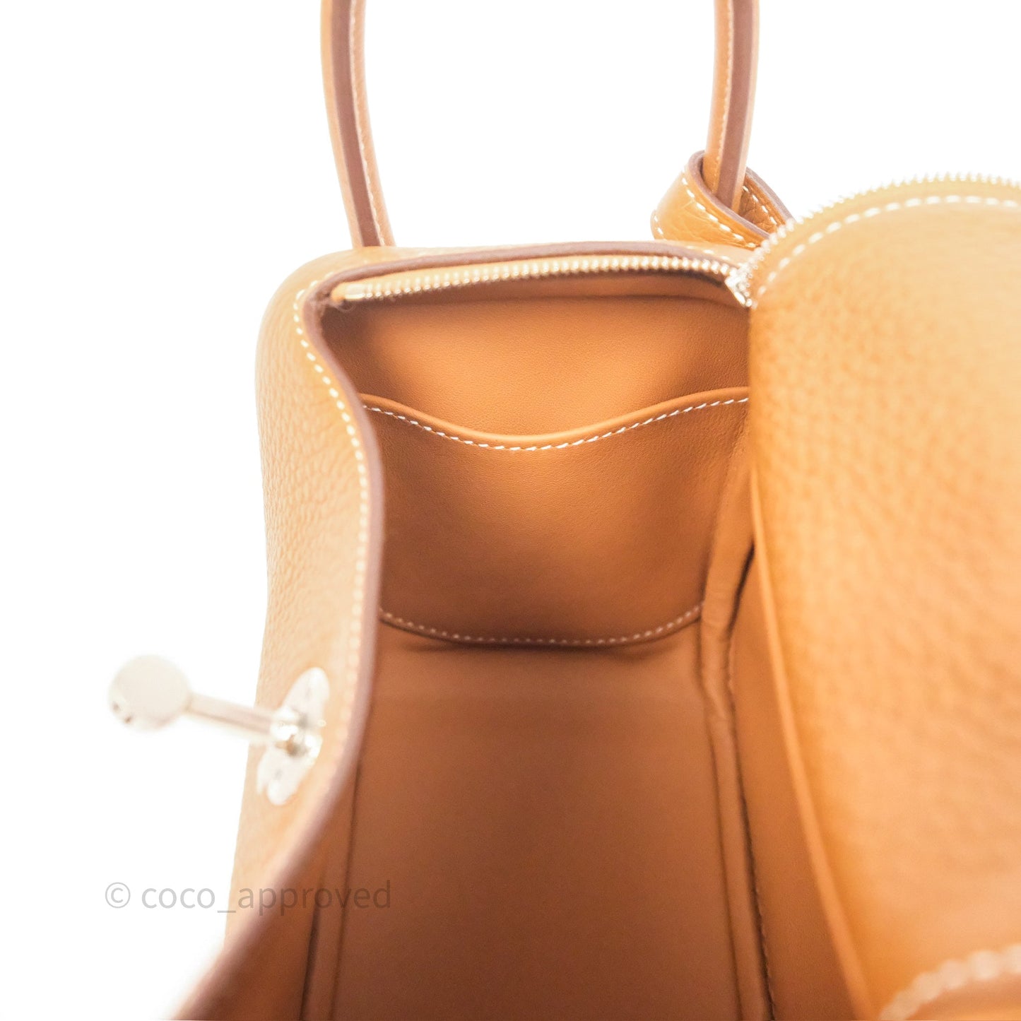 Hermès Mini Lindy 20 Gold 37 Clemence Palladium Hardware