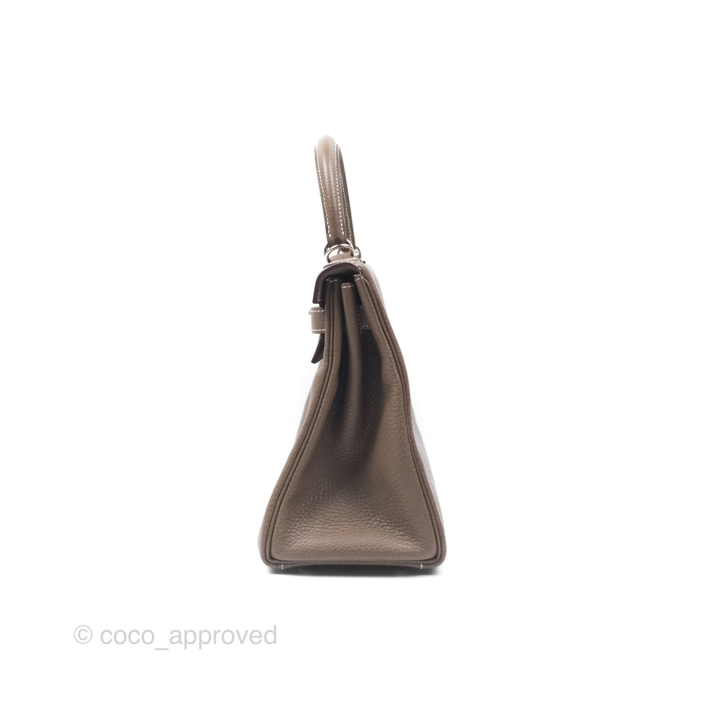 Hermès Kelly 28 Retourne Etoupe 18 Clemence Palladium Hardware