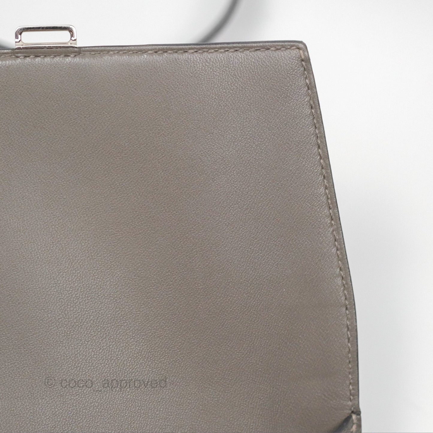 Hermès Della Cavalleria Mini Bag Gris Meyer 0L Epsom Palladium Hardware