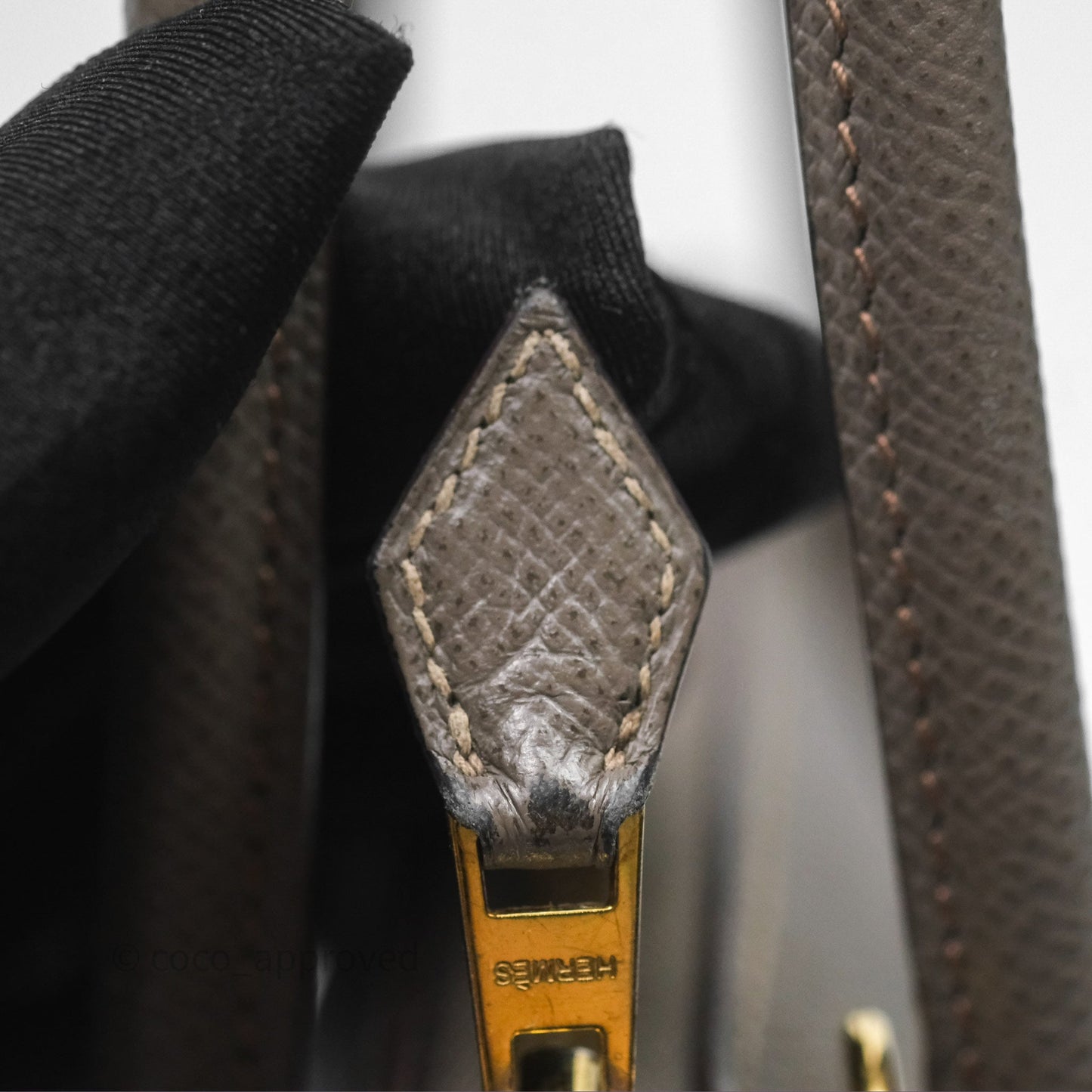 Hermès Bolide 27 Etain 8F Epsom Gold Hardware