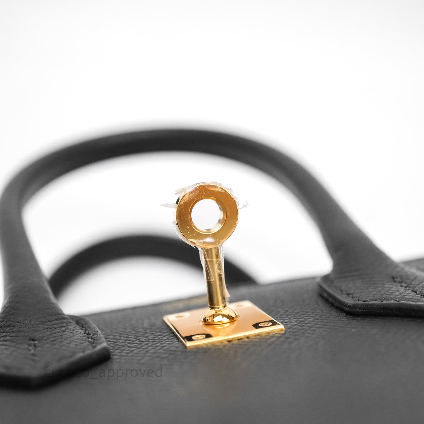 Hermès Birkin Sellier 25 Noir 89 Epsom Gold Hardware
