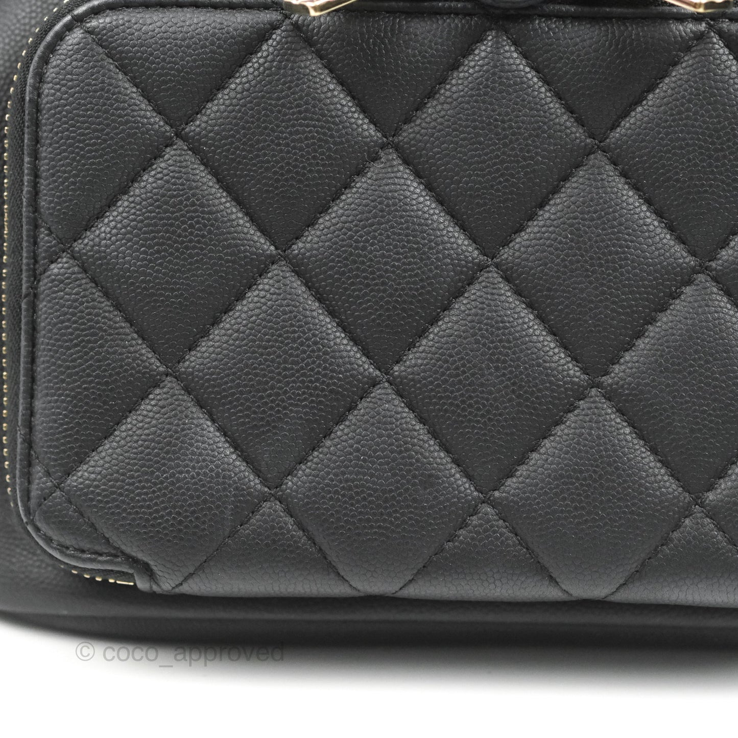 Chanel Quilted Business Affinity Backpack Black Caviar Gold Hardware