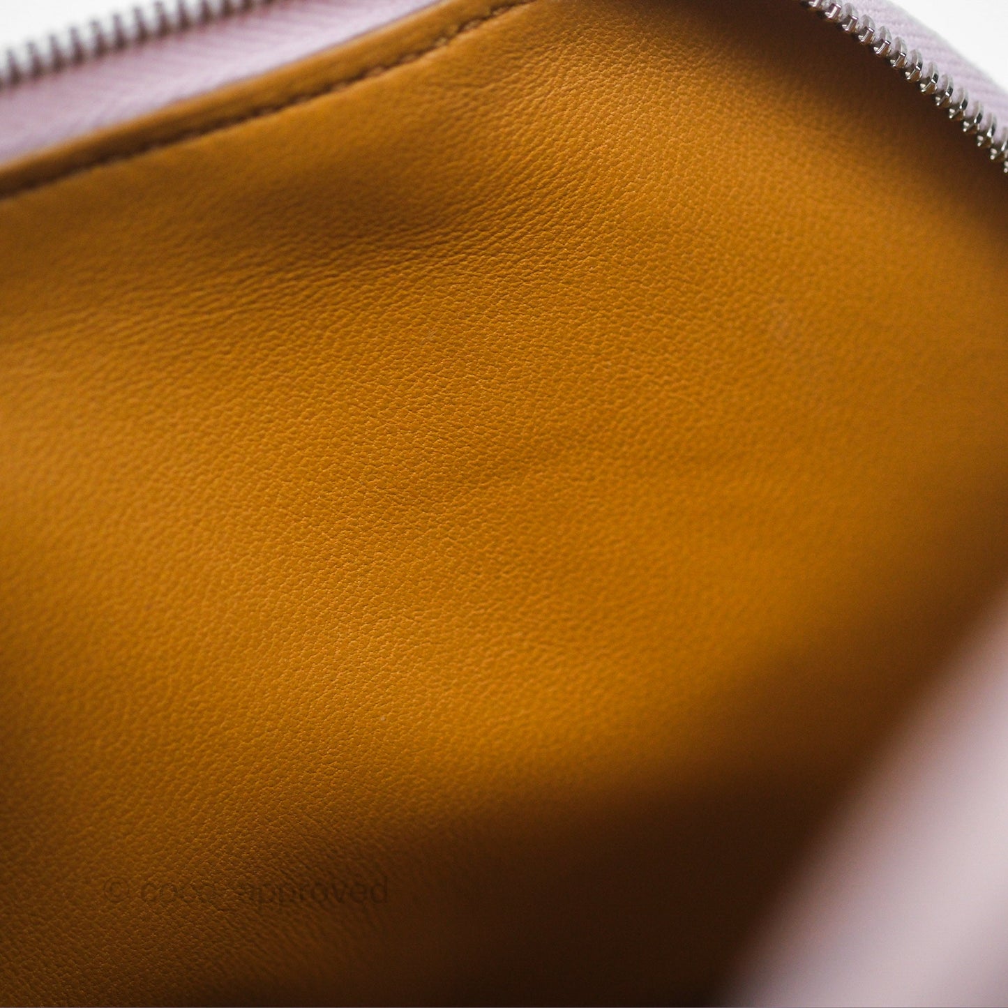 Hermès Bolide Mini 1923 Evercolor Mauve Pale 09/ Caramel 28 Palladium Hardware