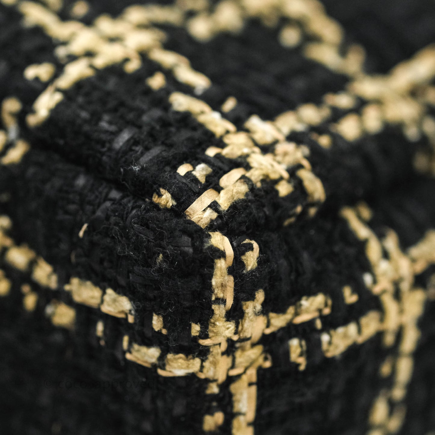 Chanel 19 Small Tweed Black and Gold Mixed Hardware