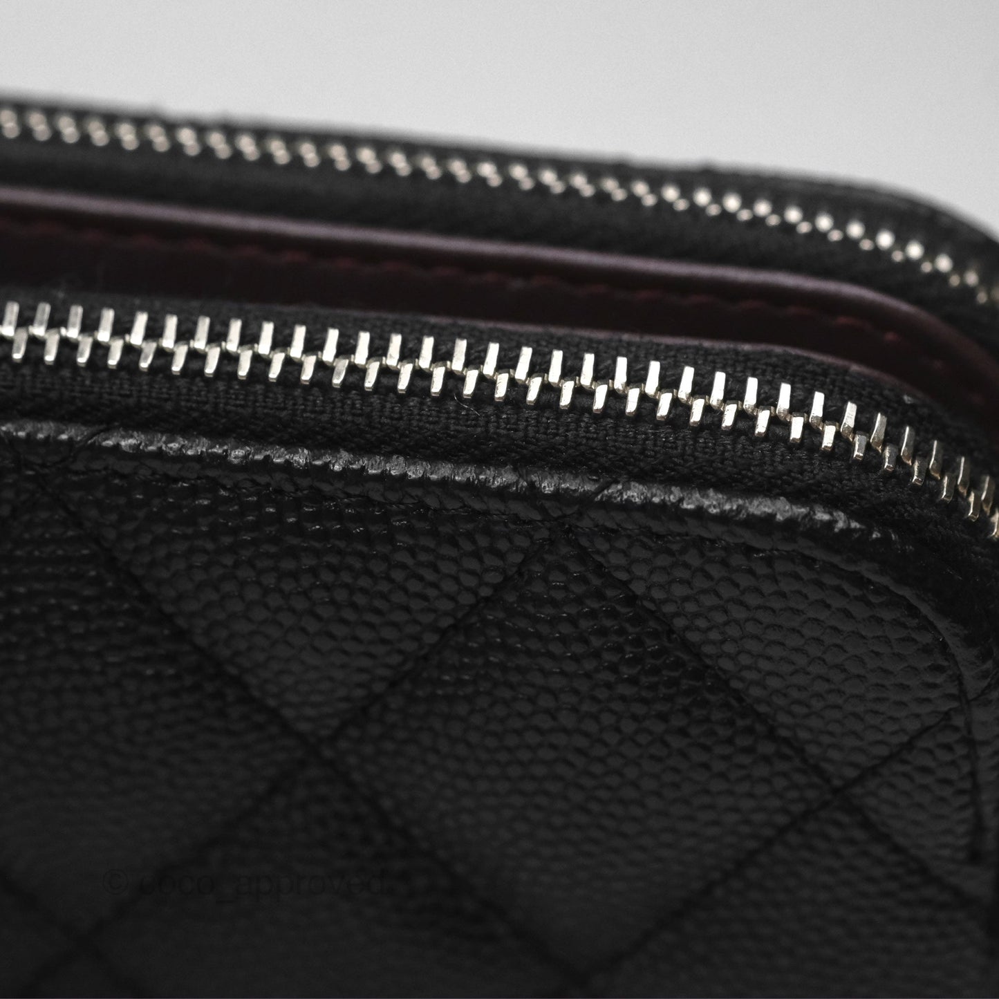 Chanel Clutch with Chain Black Caviar Silver Hardware