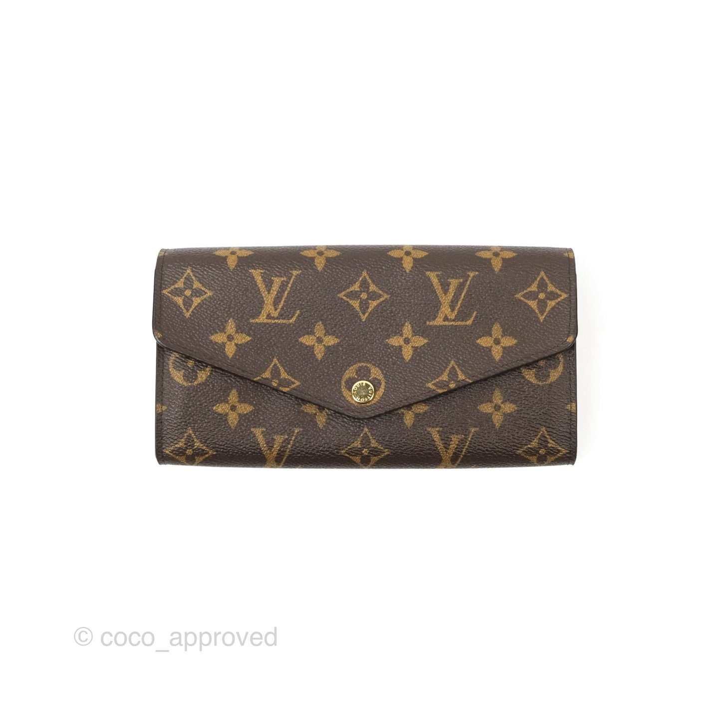Louis Vuitton Sarah Wallet Coquelicot Red Monogram Canvas