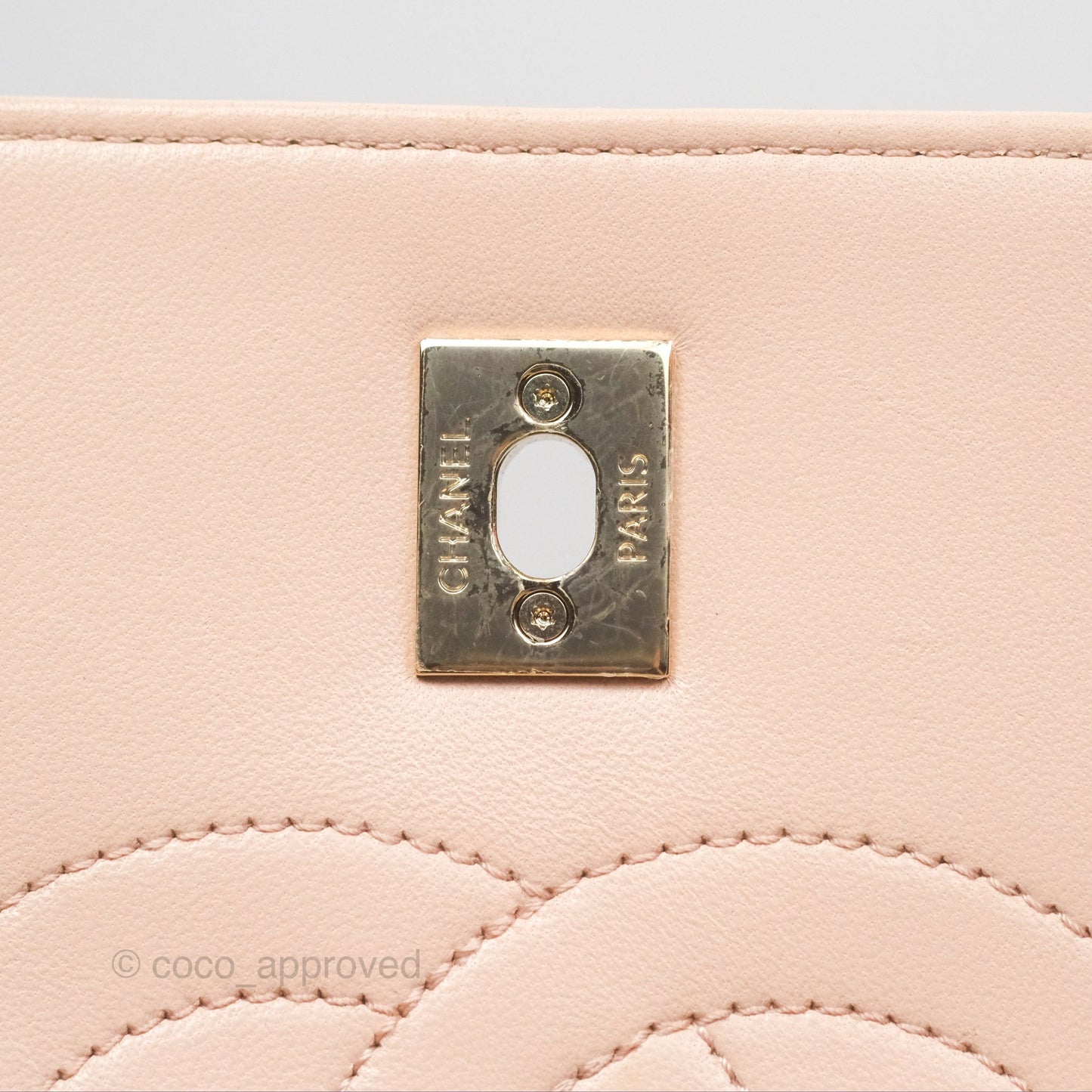 Chanel Trendy CC Small Beige Lambskin Gold Hardware