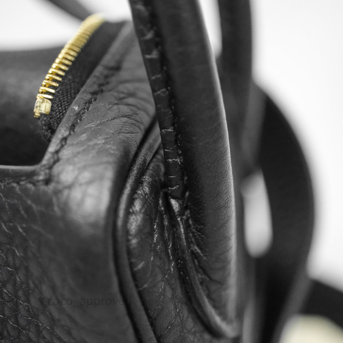 Hermès Mini Lindy 20 Noir 89 Clemence Gold Hardware