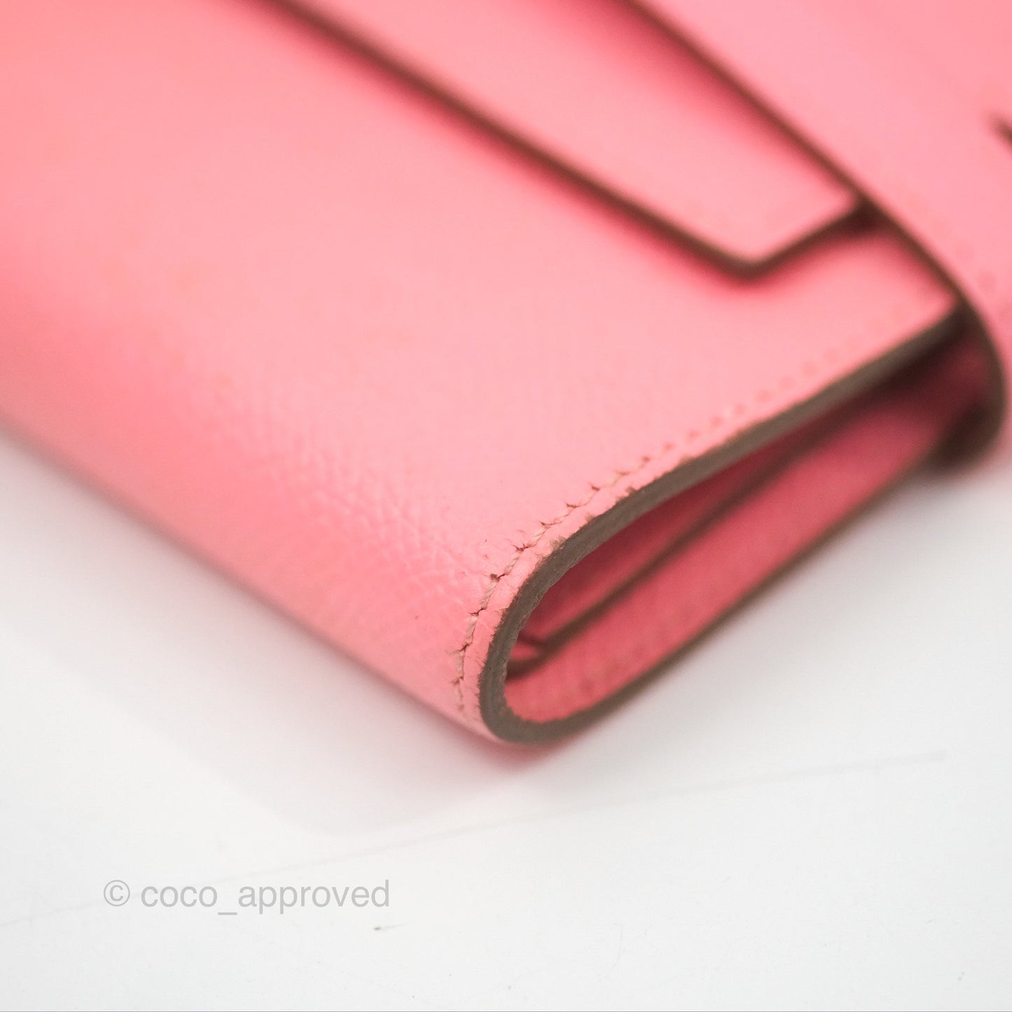 Hermès Small Kelly Wallet Rose Confetti Epsom Palladium Hardware