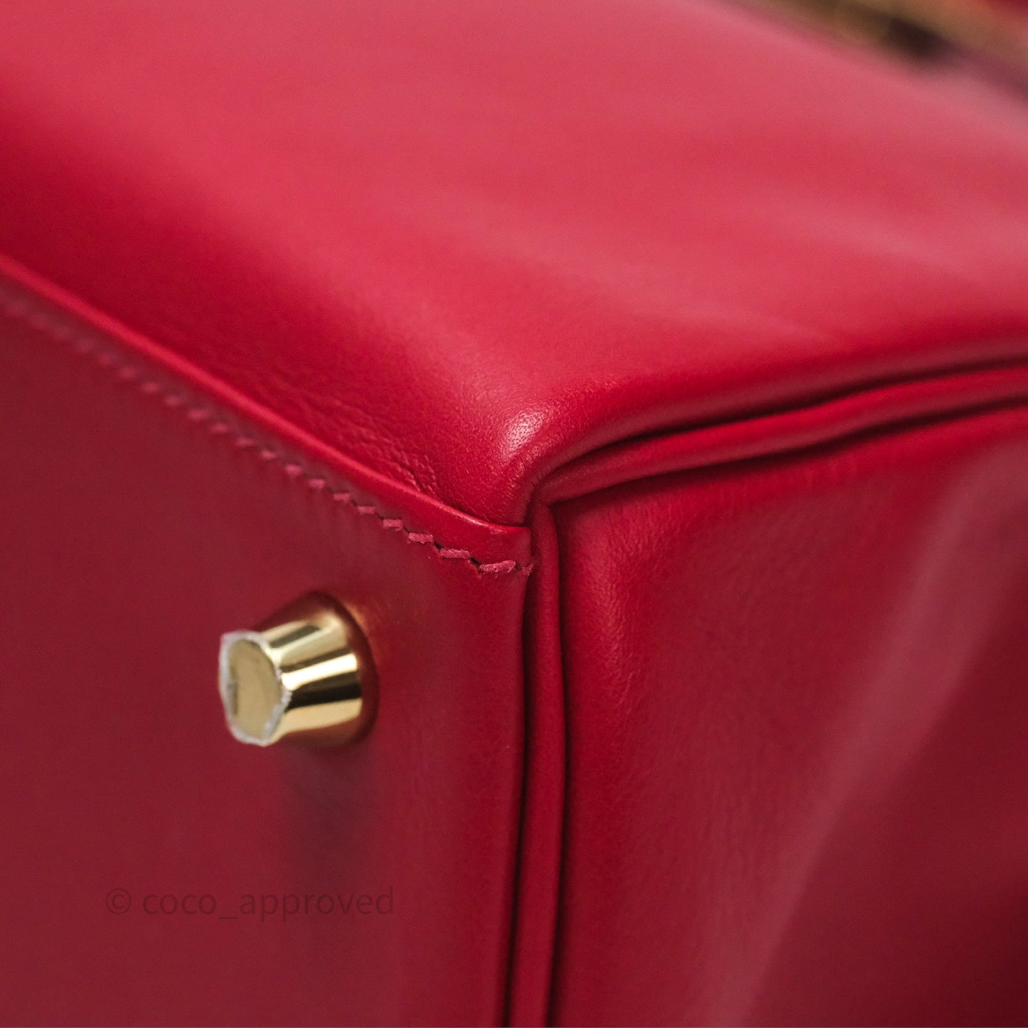 Hermès Kelly II 25 Retourne Swift Rouge Piment 5X Gold Hardware