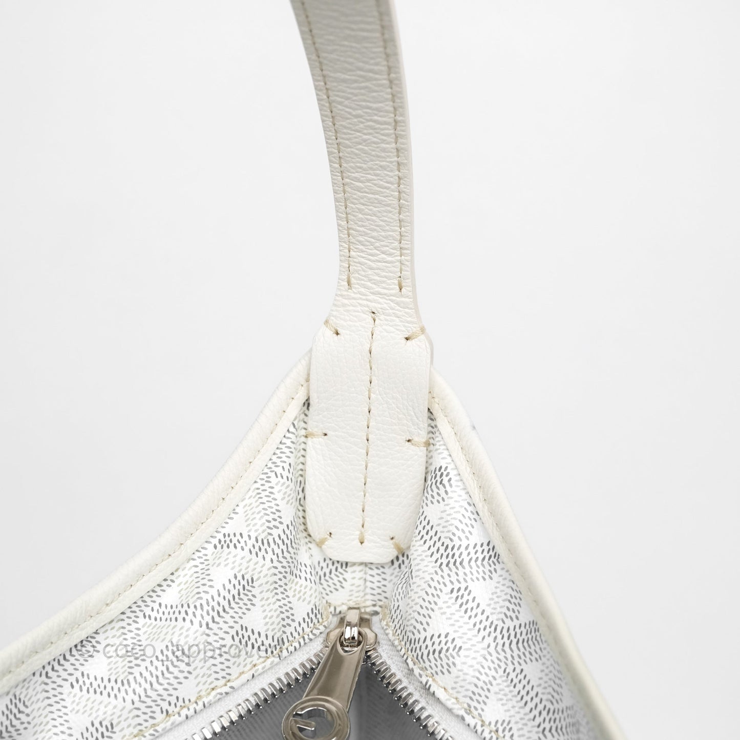 Goyard Bohème Hobo Bag PM White Goyardine Canvas
