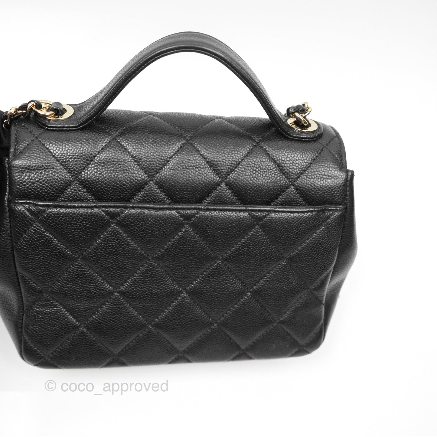Chanel Quilted Small Business Affinity Flap Black Caviar Gold Hardware