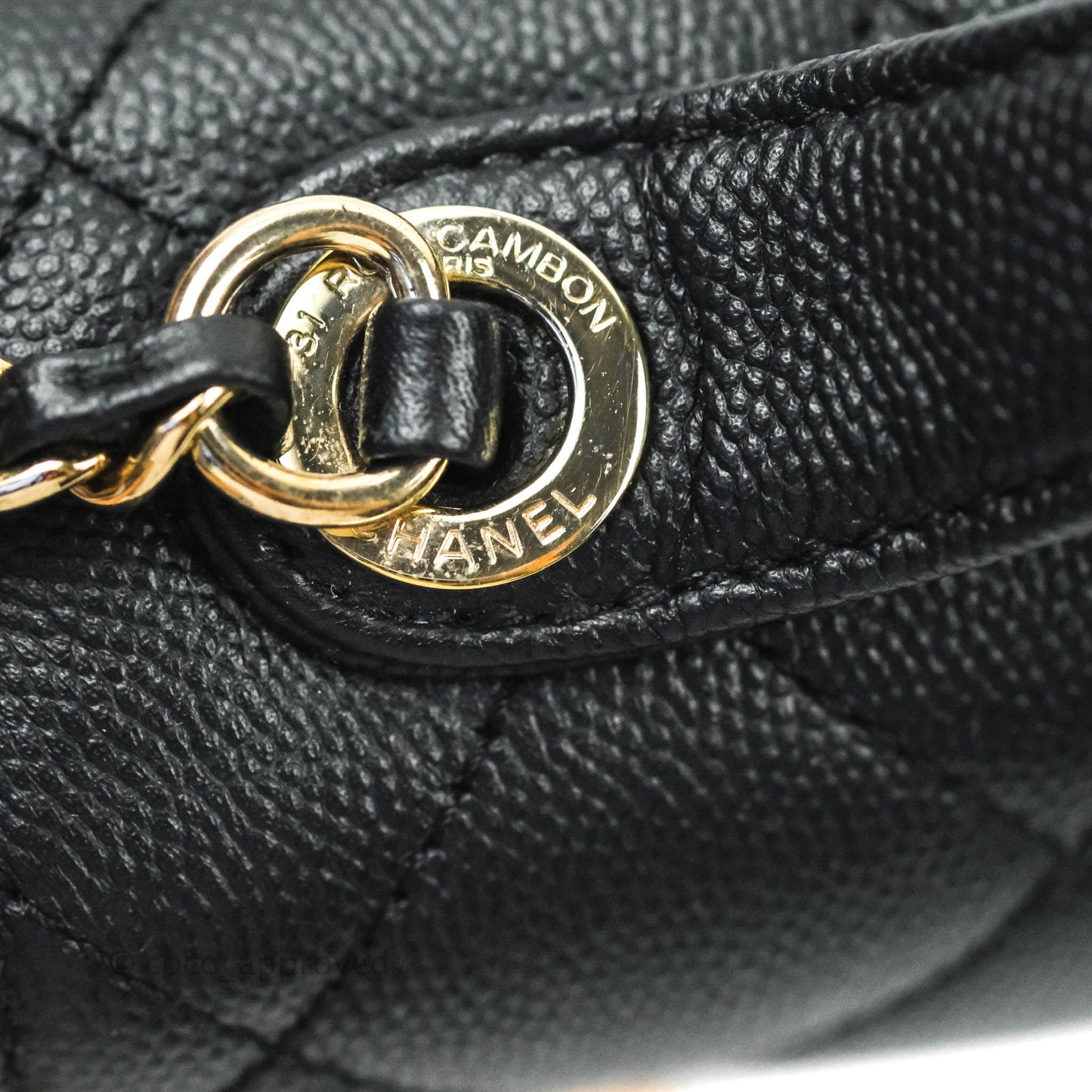 Chanel Quilted Small Business Affinity Flap Black Caviar Gold Hardware