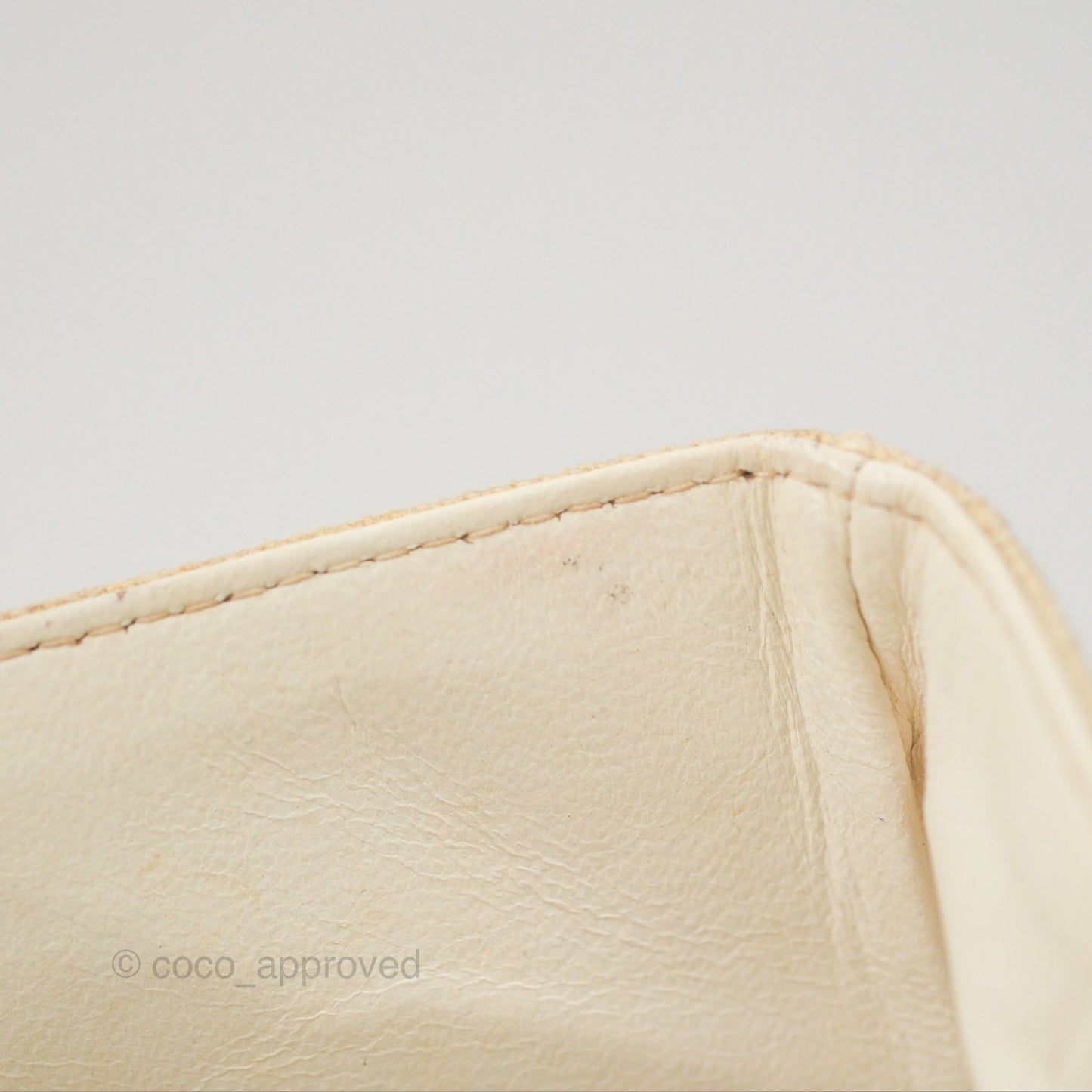 Chanel Vintage XL Jumbo Single Flap Beige Cotton Canvas 24K Gold Hardware