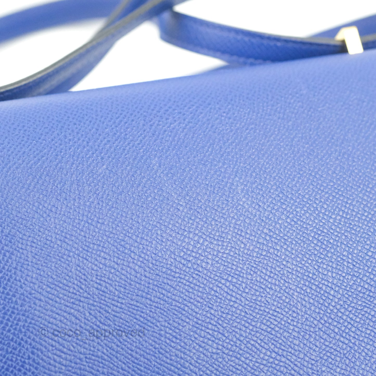 Hermès Constance Mini 18cm Bleu Electric Epsom Gold Hardware