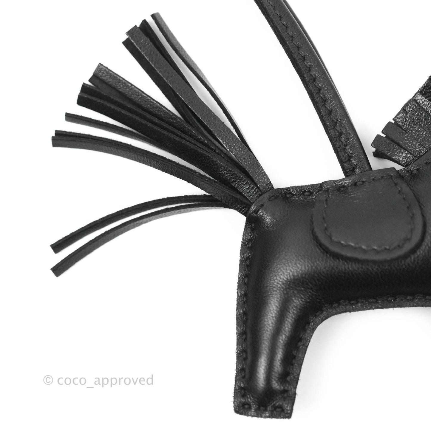Hermes Rodeo Bag Charm Black PM