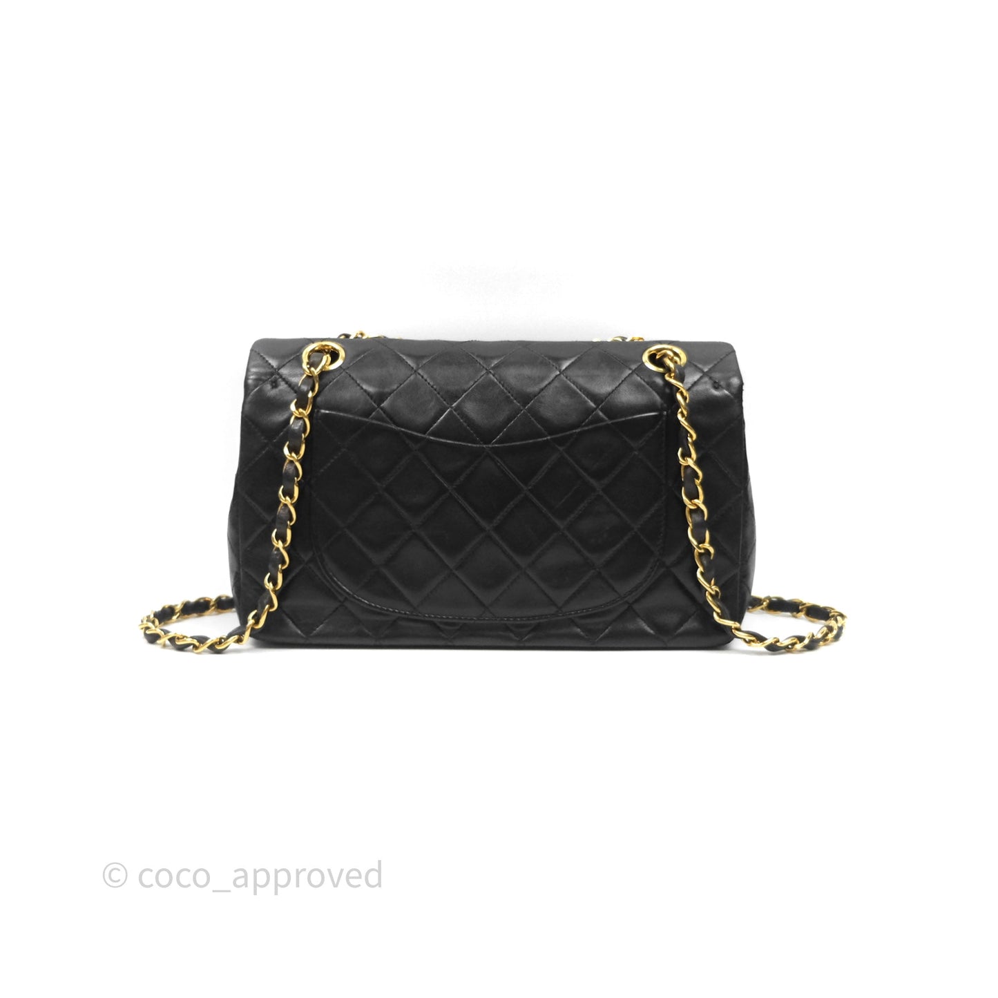 Chanel Classic Vintage Small Flap Black Lambskin 24K Gold Hardware