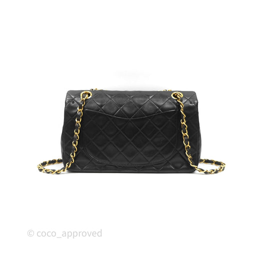 Chanel Classic Vintage Small Flap Black Lambskin 24K Gold Hardware