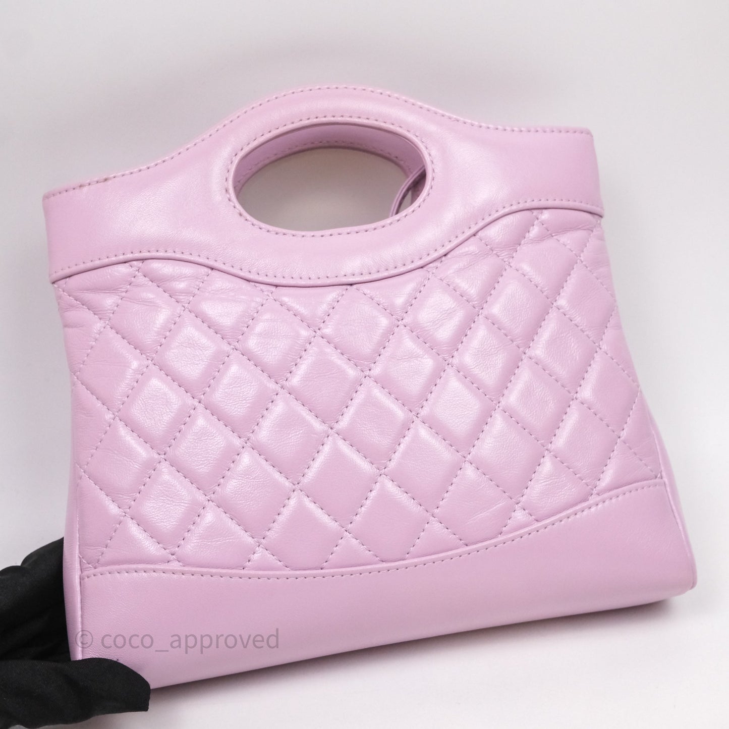 Chanel 31 Mini Lilac Shiny Lambskin Gold Hardware