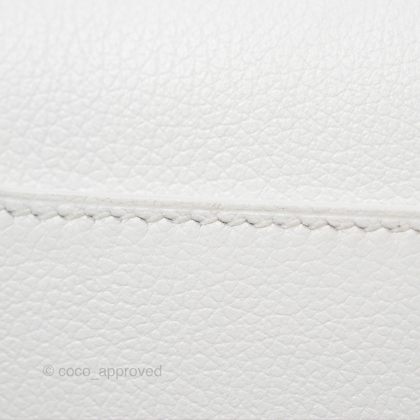 Hermès Roulis Mini 18 New White Evercolor Permabrass Hardware