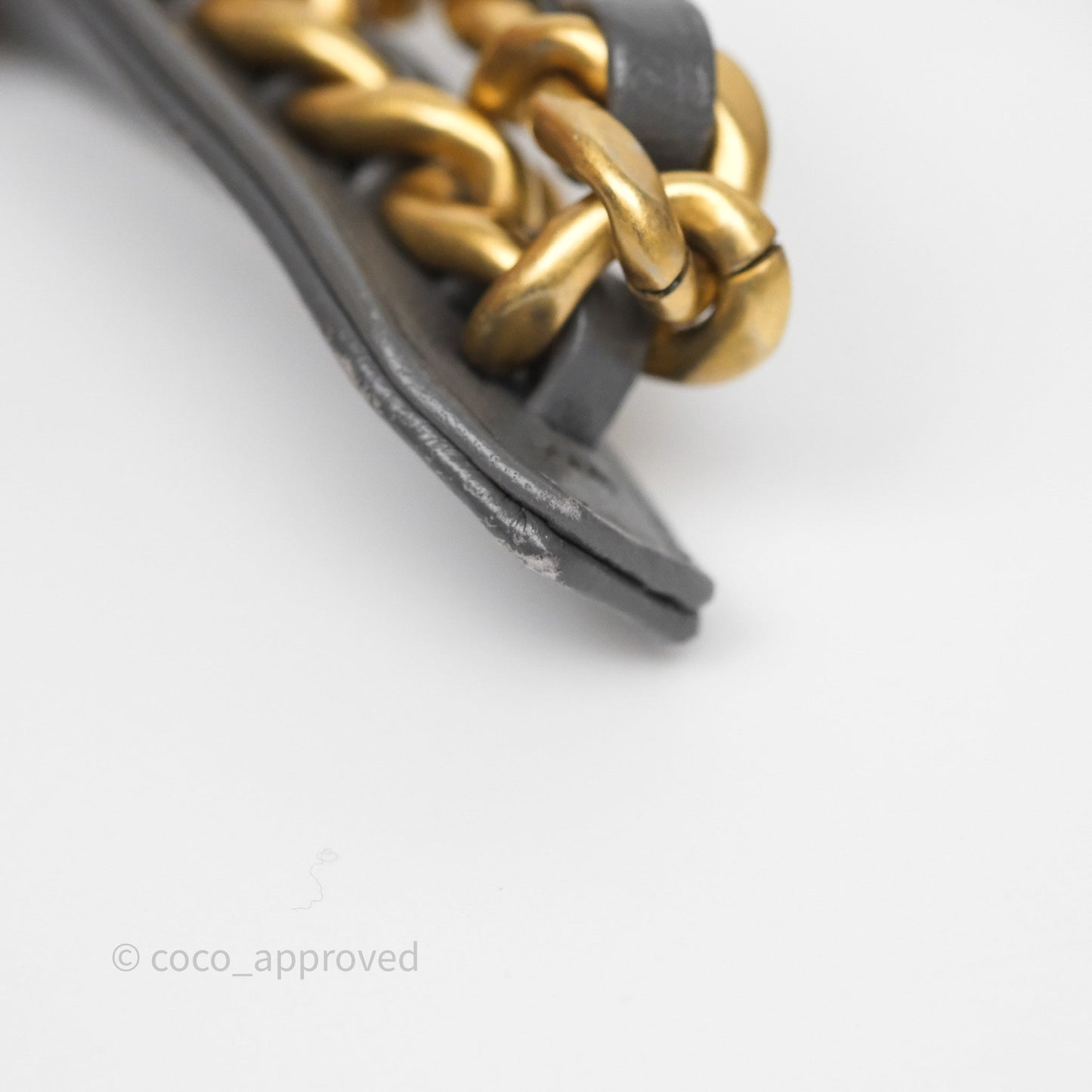 Chanel 19 Wallet on Chain WOC Grey Lambskin Mixed Hardware