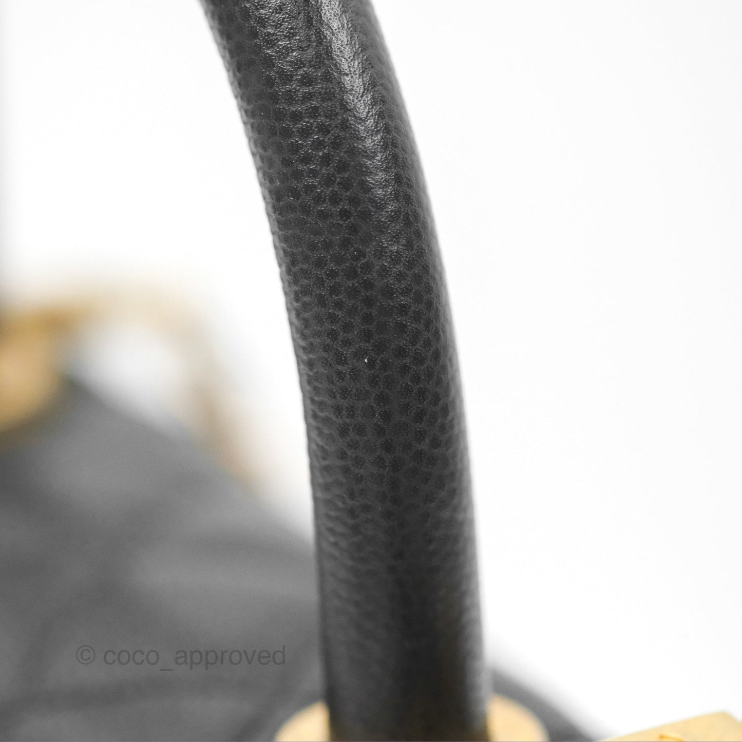 Chanel Small Coco Handle Quilted Black Caviar Gold Hardware