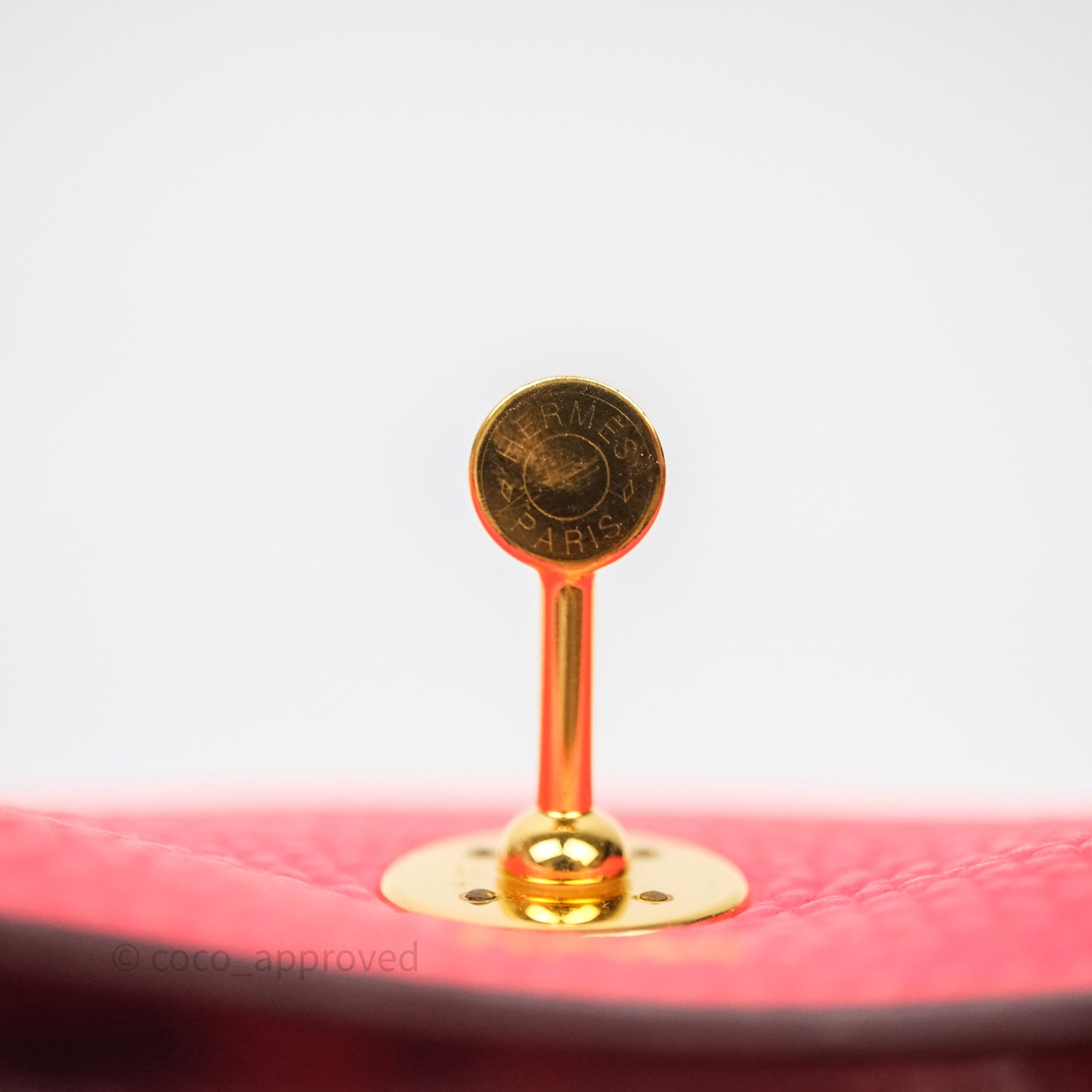 Hermès Mini Lindy 0E Rose Texas Clemence Gold Hardware